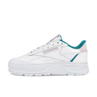 Reebok wmns club c double geo Cloud White-Seaport Teal-Quartz Glow Sneakers GZ3665 | Overkill