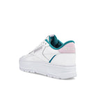 Reebok wmns club c double geo Cloud White-Seaport Teal-Quartz Glow Sneakers  Material | Overkill
