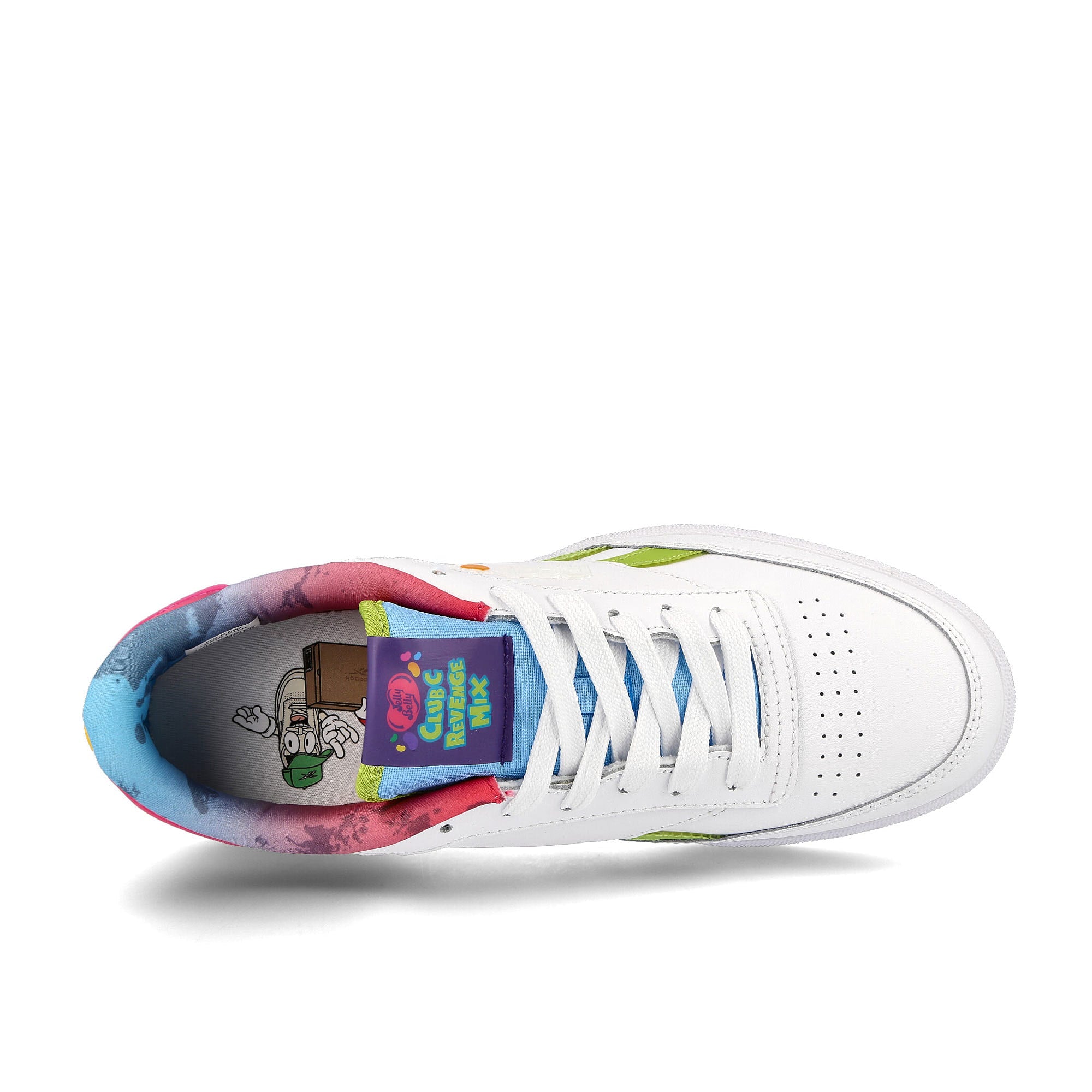 Reebok Jelly Belly x Reebok Club C Revenge Kids Footwear White-Sonic Green-Radiant Aqua Sneakers  Detailfoto | Overkill