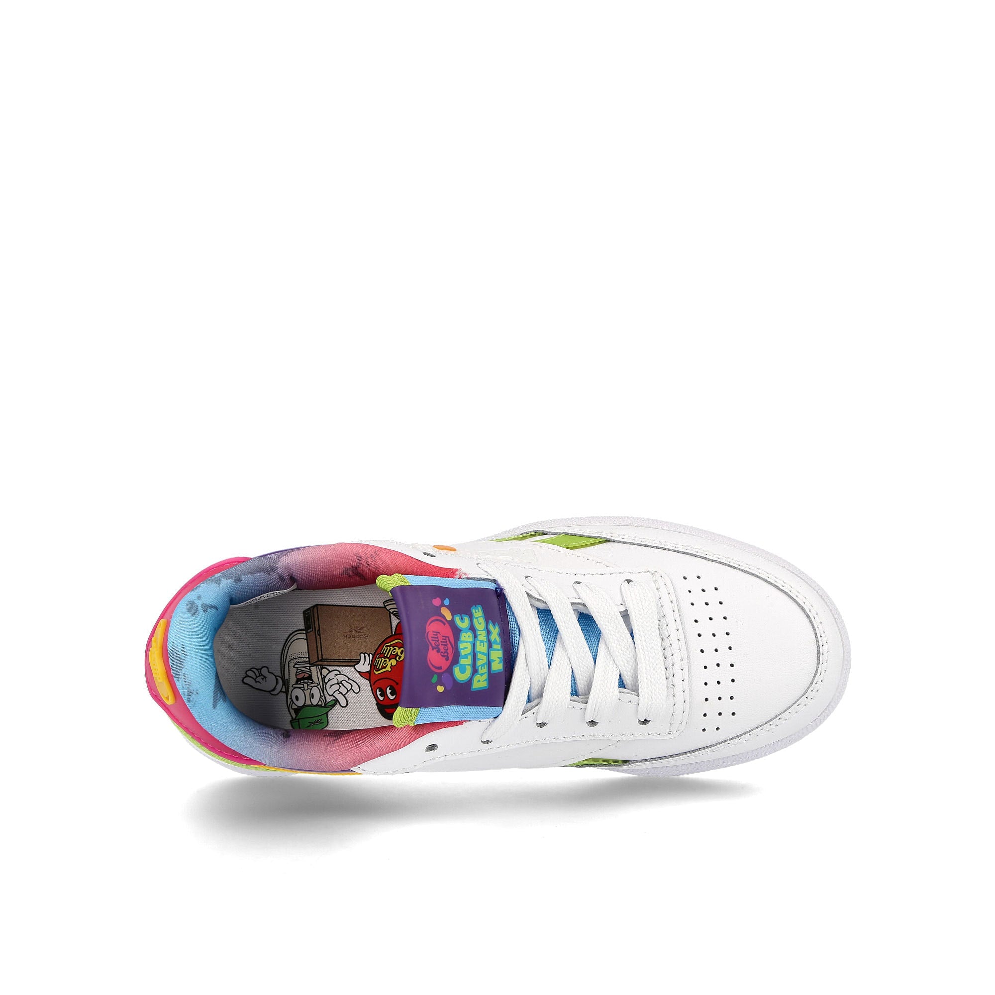 Reebok Jelly Belly x Reebok Club C Revenge Kids Footwear White-Sonic Green-Radiant Aqua Sneakers  Detailfoto | Overkill