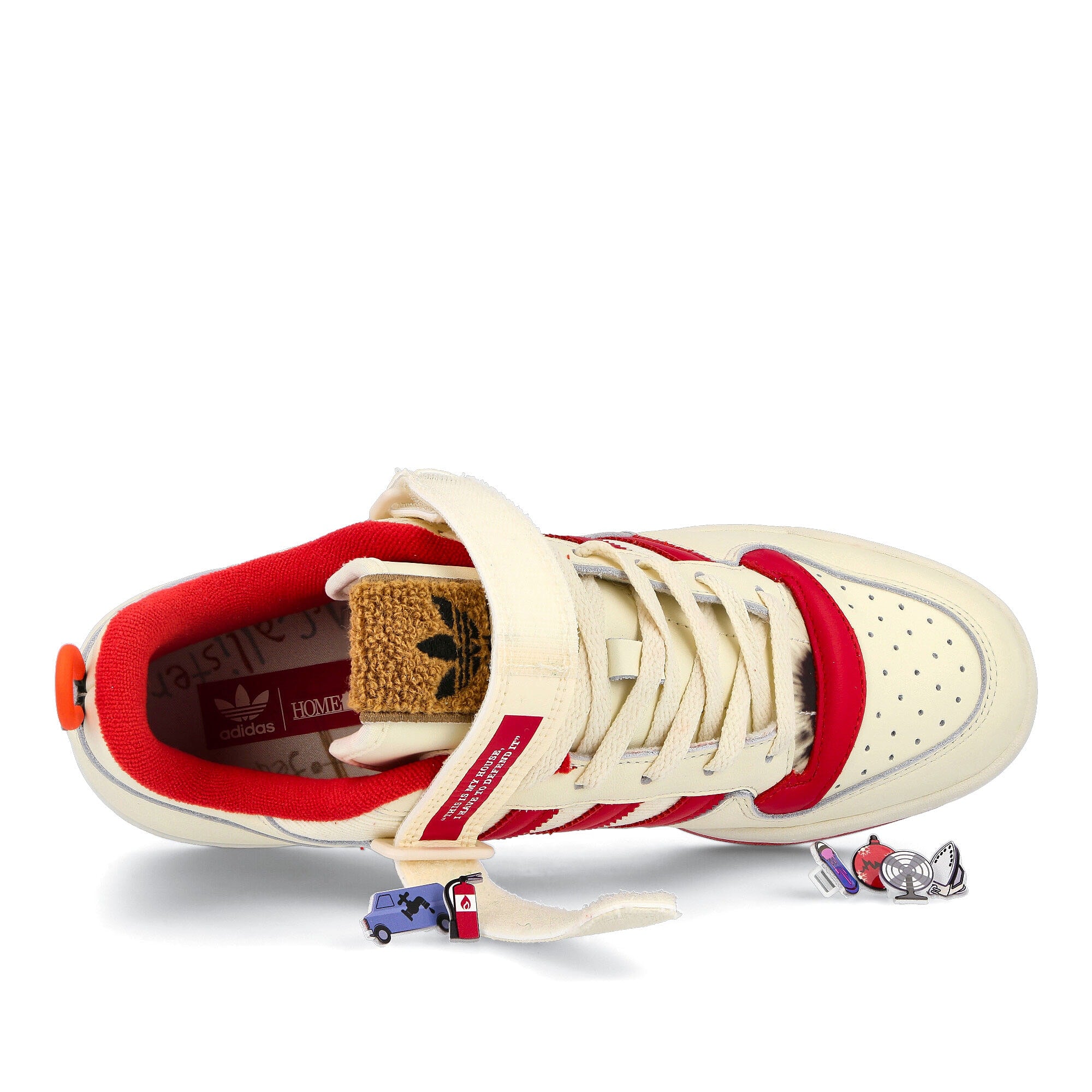 adidas Forum Low Cream White / Collegiate Red / Off White Low Top Sneakers  Detail View 1 | Overkill