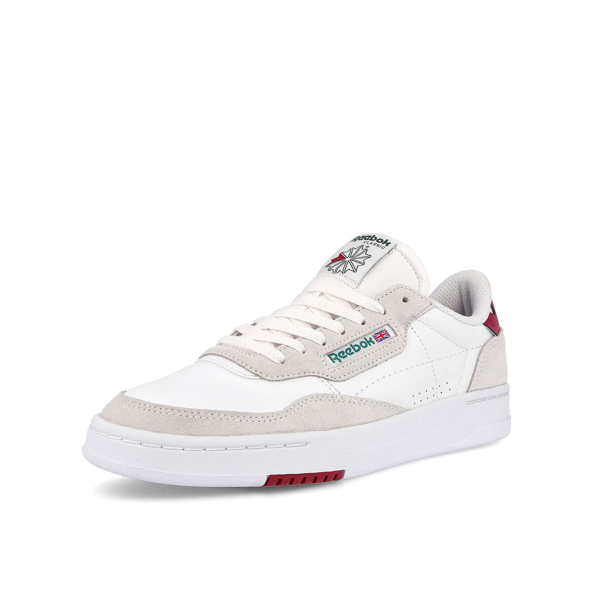 Reebok court peak Classic Burgundy / Green / Footwear White  Detailfoto | Overkill