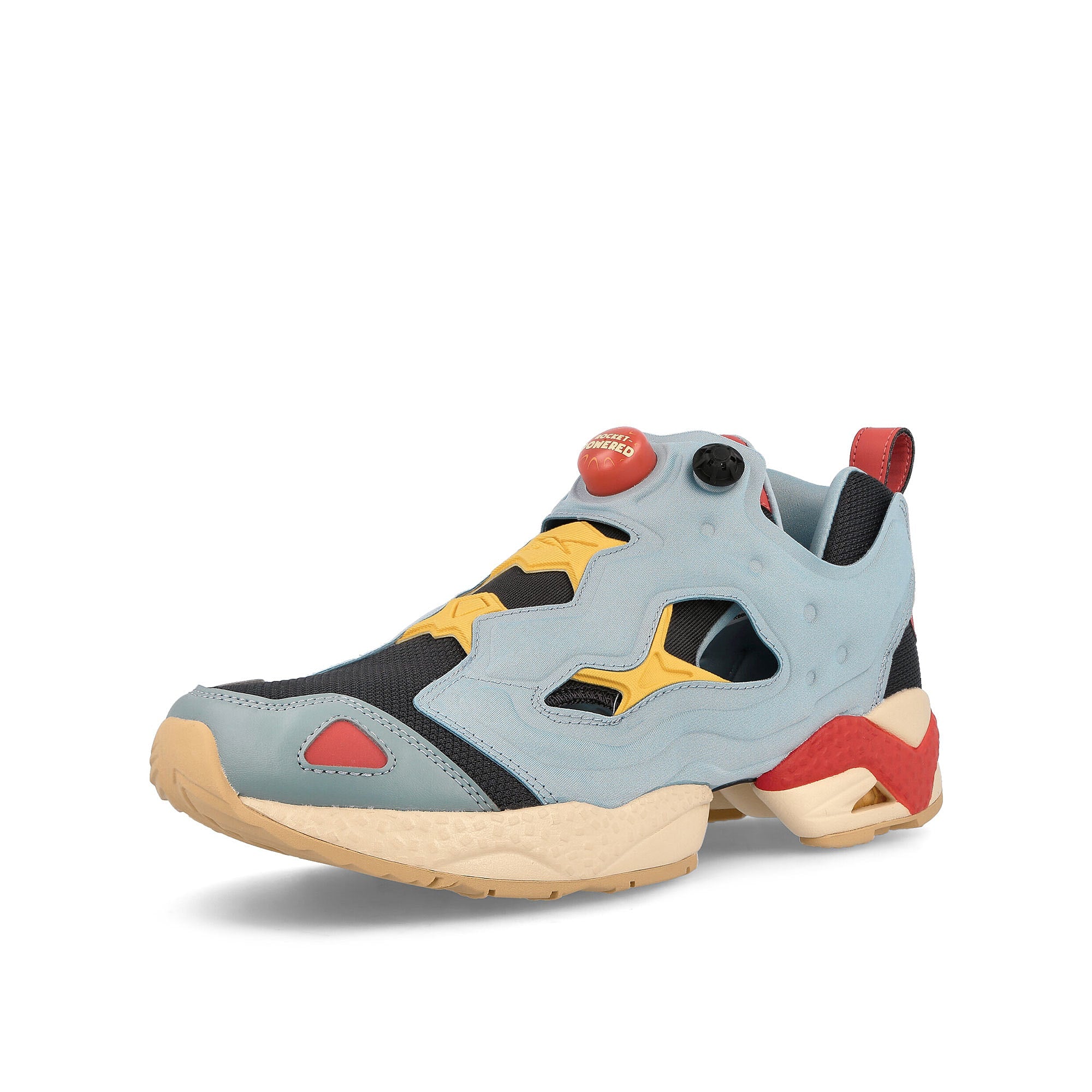 Reebok Looney Tunes x Reebok Instapump Fury 95 Whisper Teal-Rhodon-Always Yellow Sneakers  Close Up | Overkill