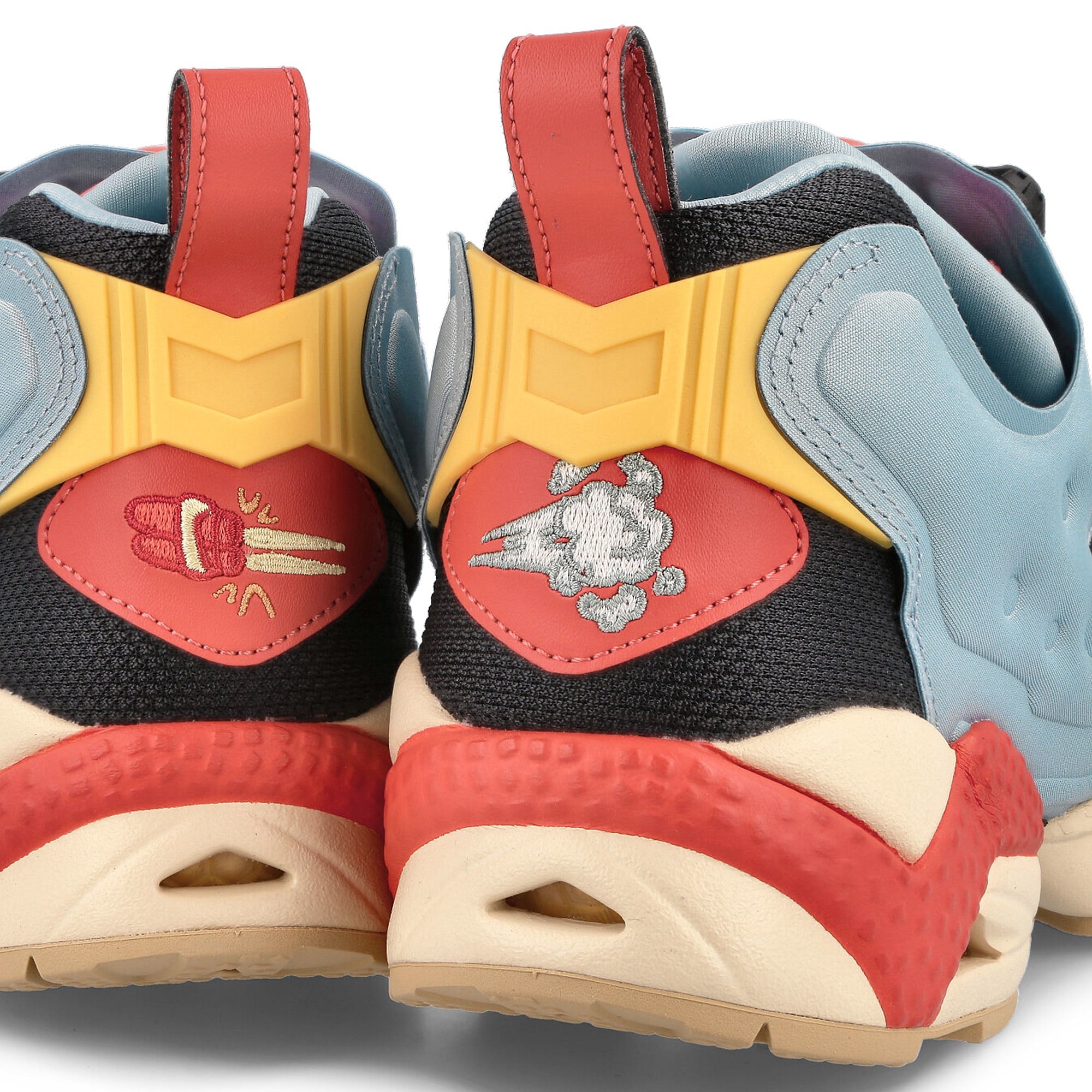 Reebok Looney Tunes x Reebok Instapump Fury 95 Whisper Teal-Rhodon-Always Yellow Sneakers  Detail View 1 | Overkill