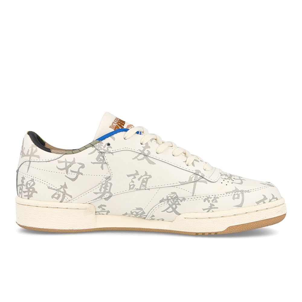 Reebok Kung Fu Panda x Reebok Club C 85 Classic White-Paperwhite-Pebble Sneakers  Silhouette | Overkill