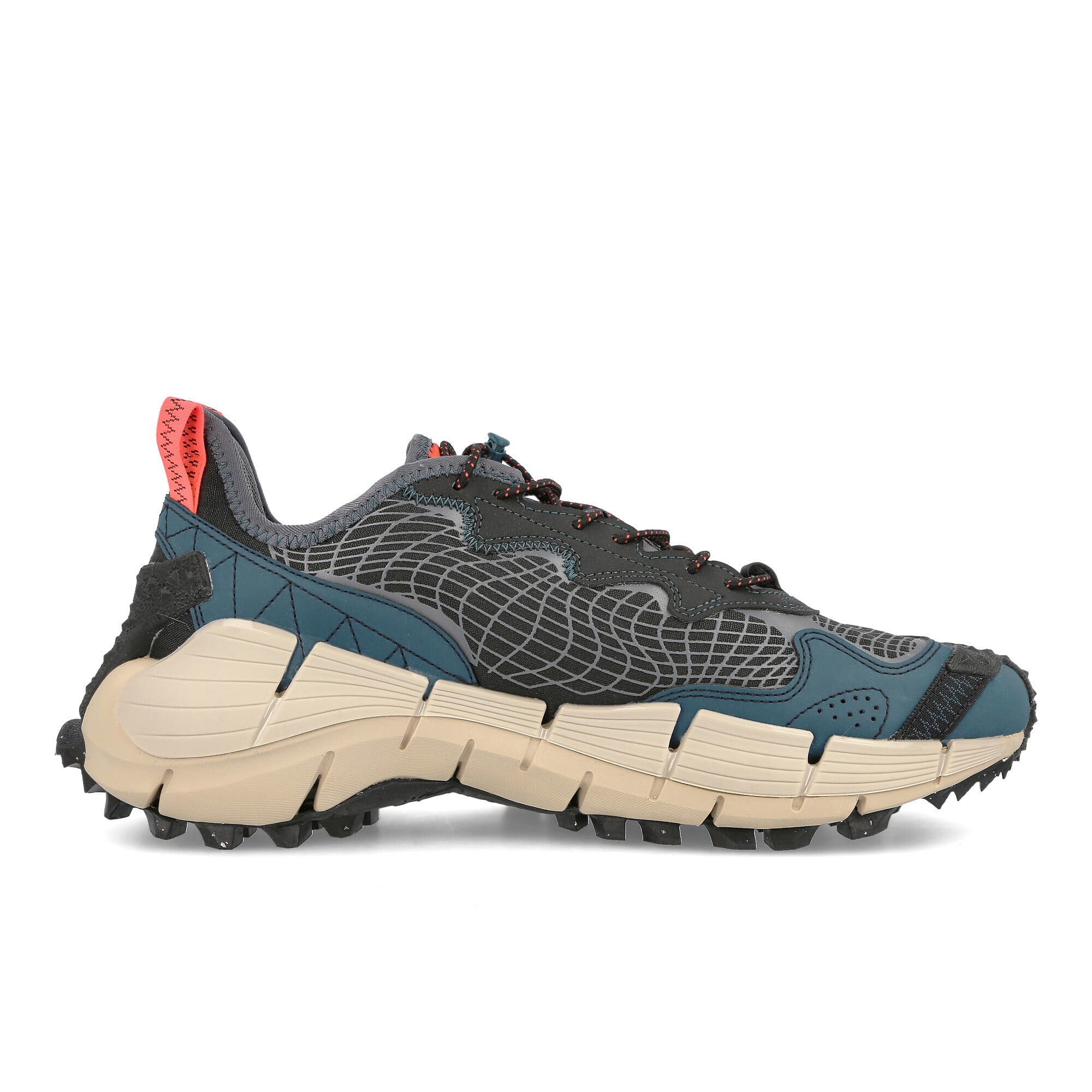 Reebok zig kinetica ii edge Core Black-Midnight Pine-Modern Beige Sneakers  Silhouette | Overkill