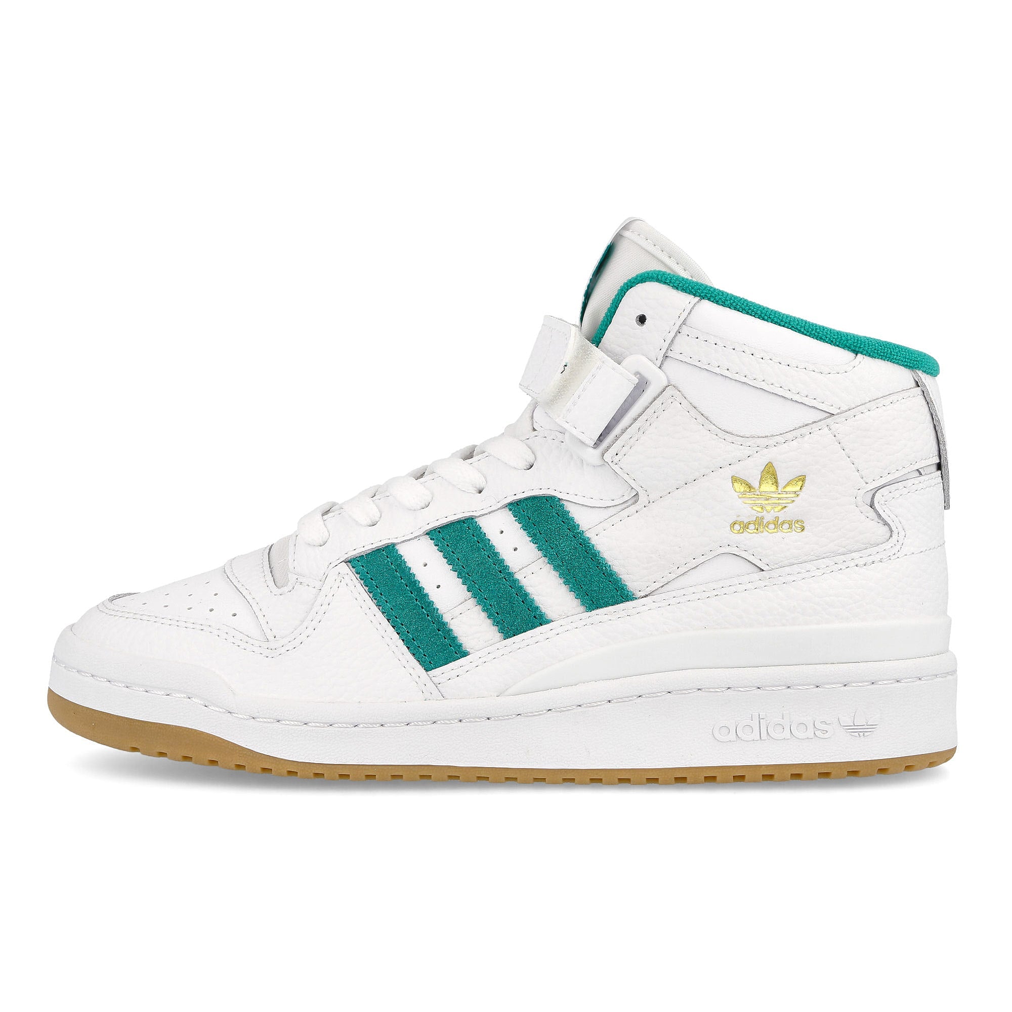 adidas forum mid Footwear White-Gold Metallic-GUM 3 Sneakers H00749 | Overkill