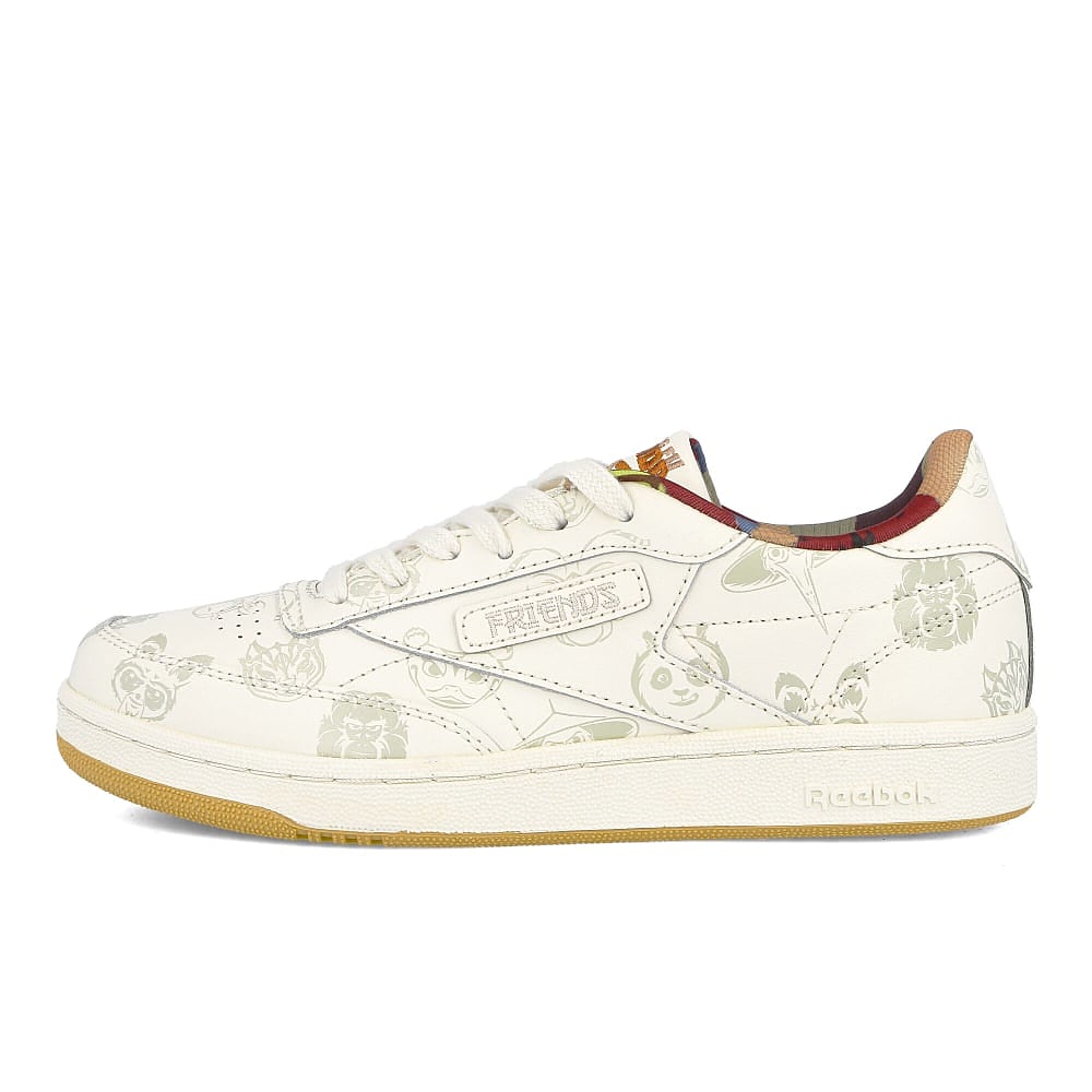 Reebok Kung Fu Panda x Reebok Club C 85 Junior Classic White-Paperwhite-Beige Sneakers H01194 | Overkill