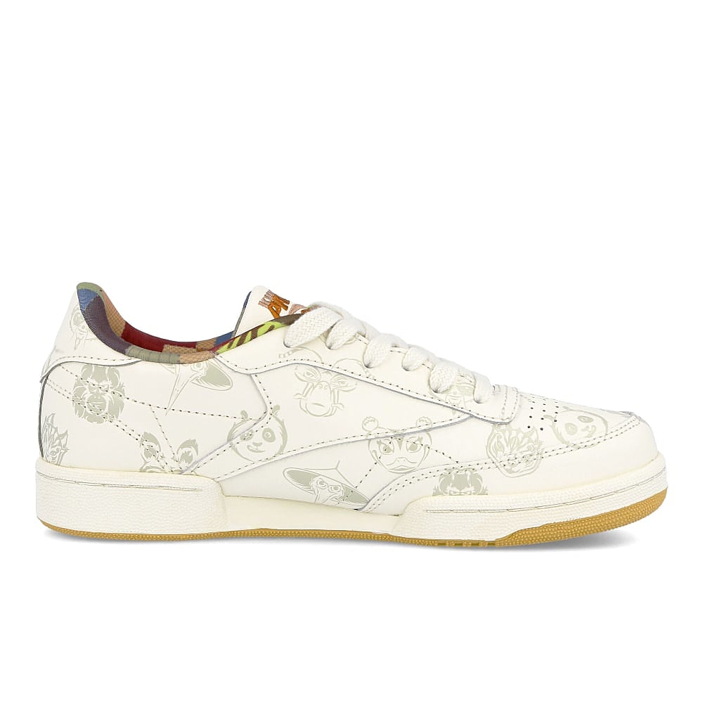 Reebok Kung Fu Panda x Reebok Club C 85 Junior Classic White-Paperwhite-Beige Sneakers  Silhouette | Overkill