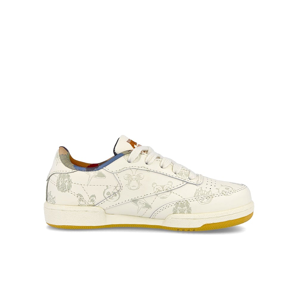 Reebok Kung Fu Panda x Reebok Club C 85 Kids Classic White-Paperwhite-Beige Sneakers  Silhouette | Overkill