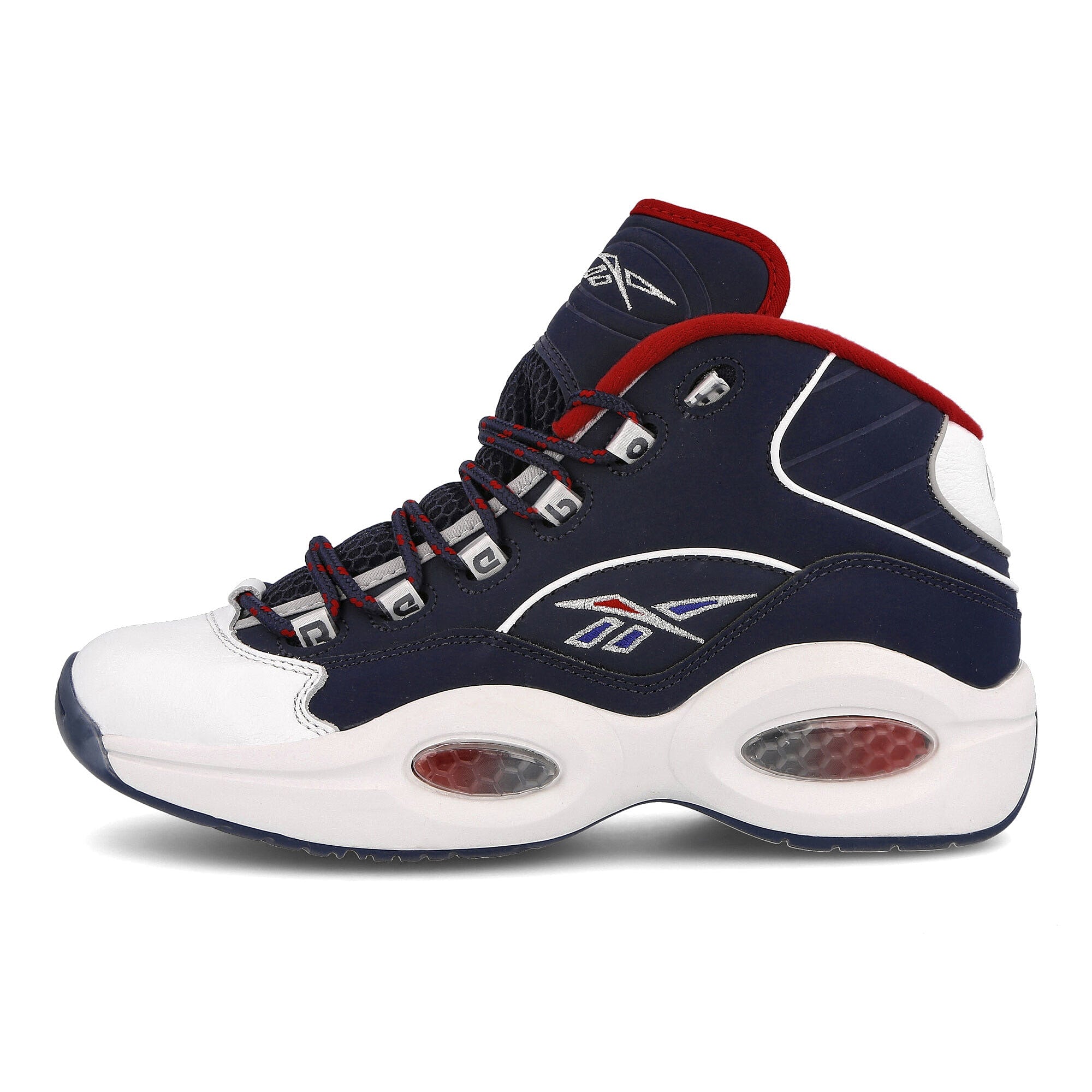 Reebok question mid Vector Navy-Footwear White-Vector Red Sneakers H01281 | Overkill