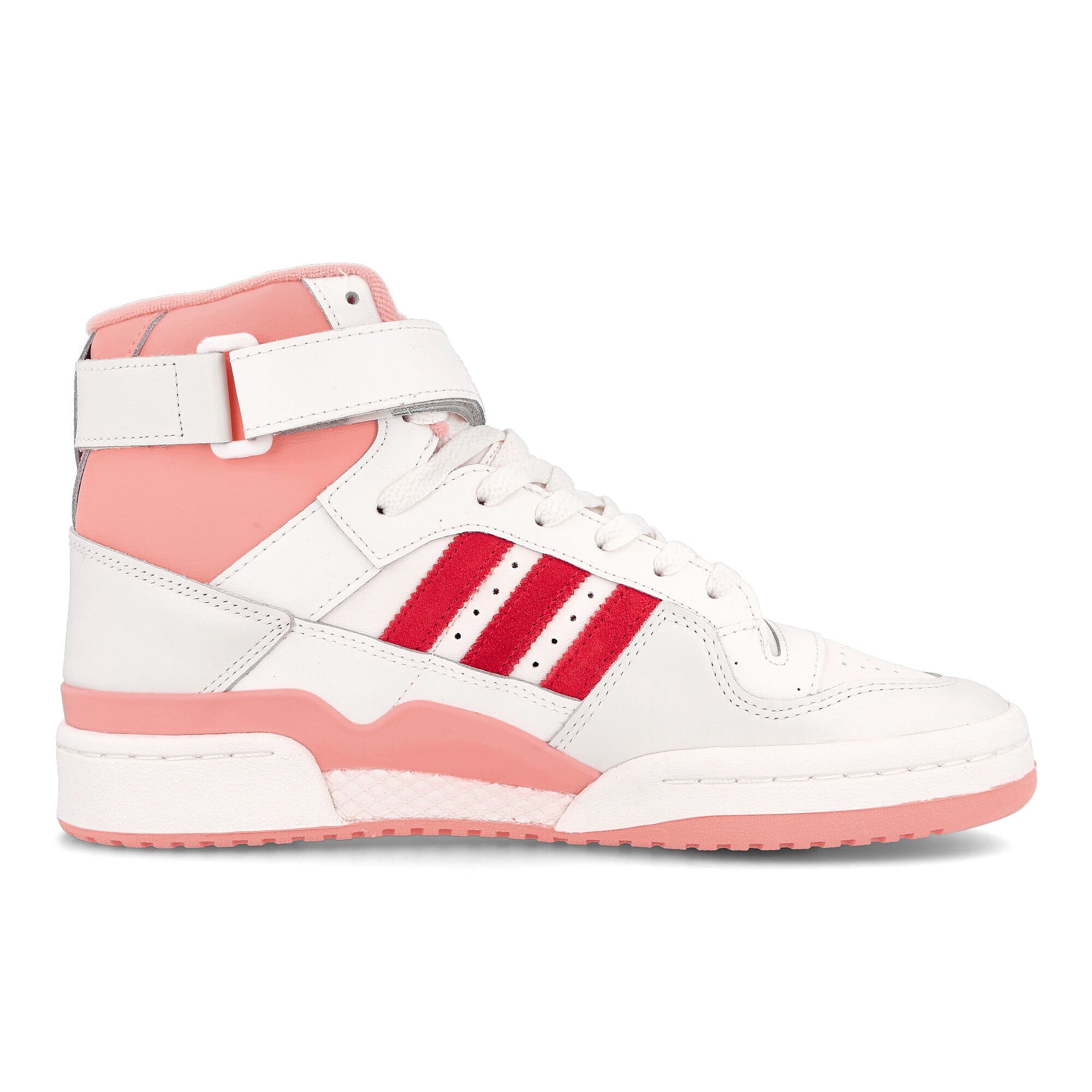 adidas forum 84 hi Off White-Glow Pink-Vivid Red Sneakers  Silhouette | Overkill