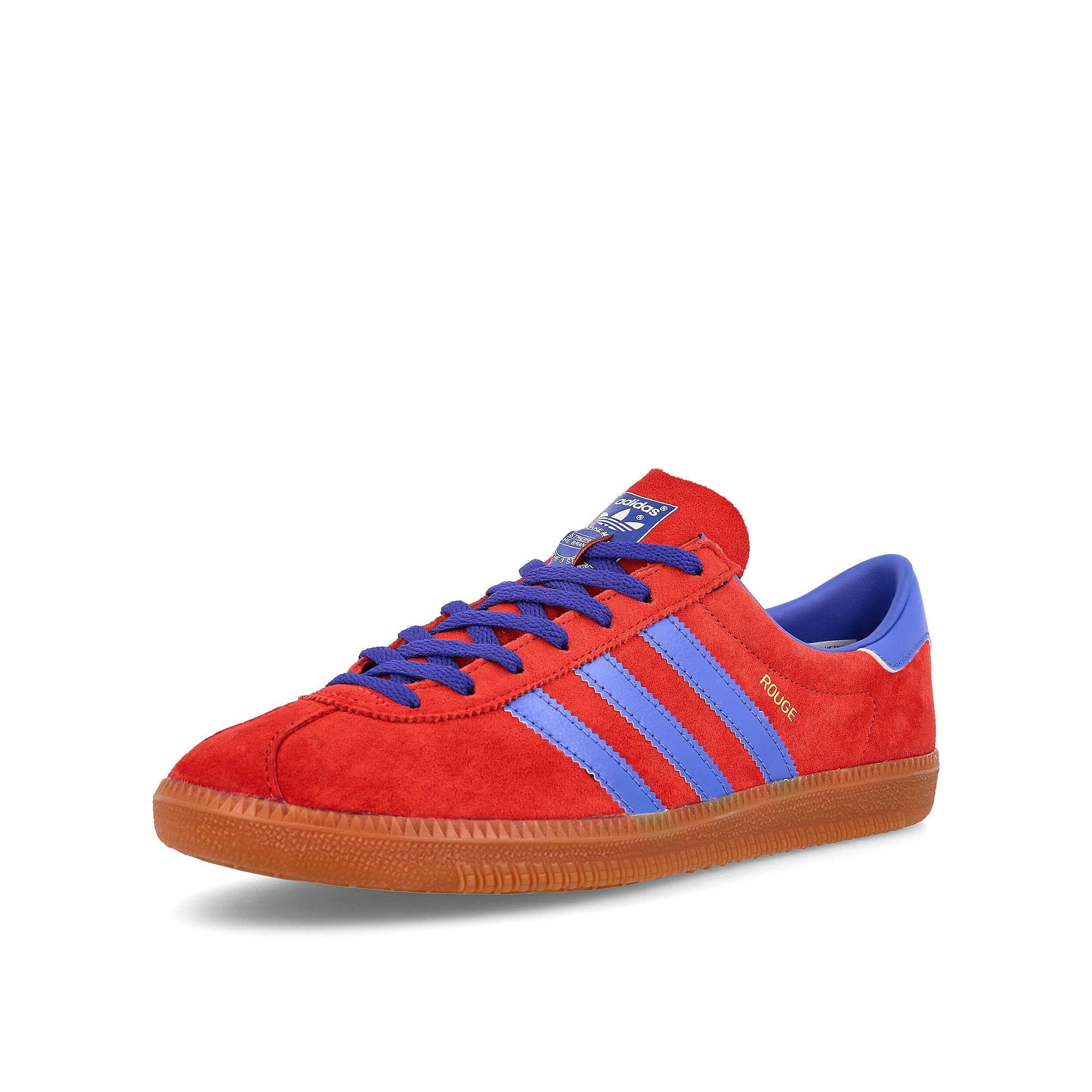 adidas rouge Red-Bright Royal-Gold Metalic Sneakers  Close Up | Overkill