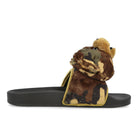 adidas Jeremy Scott x adidas Adilette Teddy Core Black-Core Black-Core Black Slides, Sandals & Slippers  Silhouette | Overkill