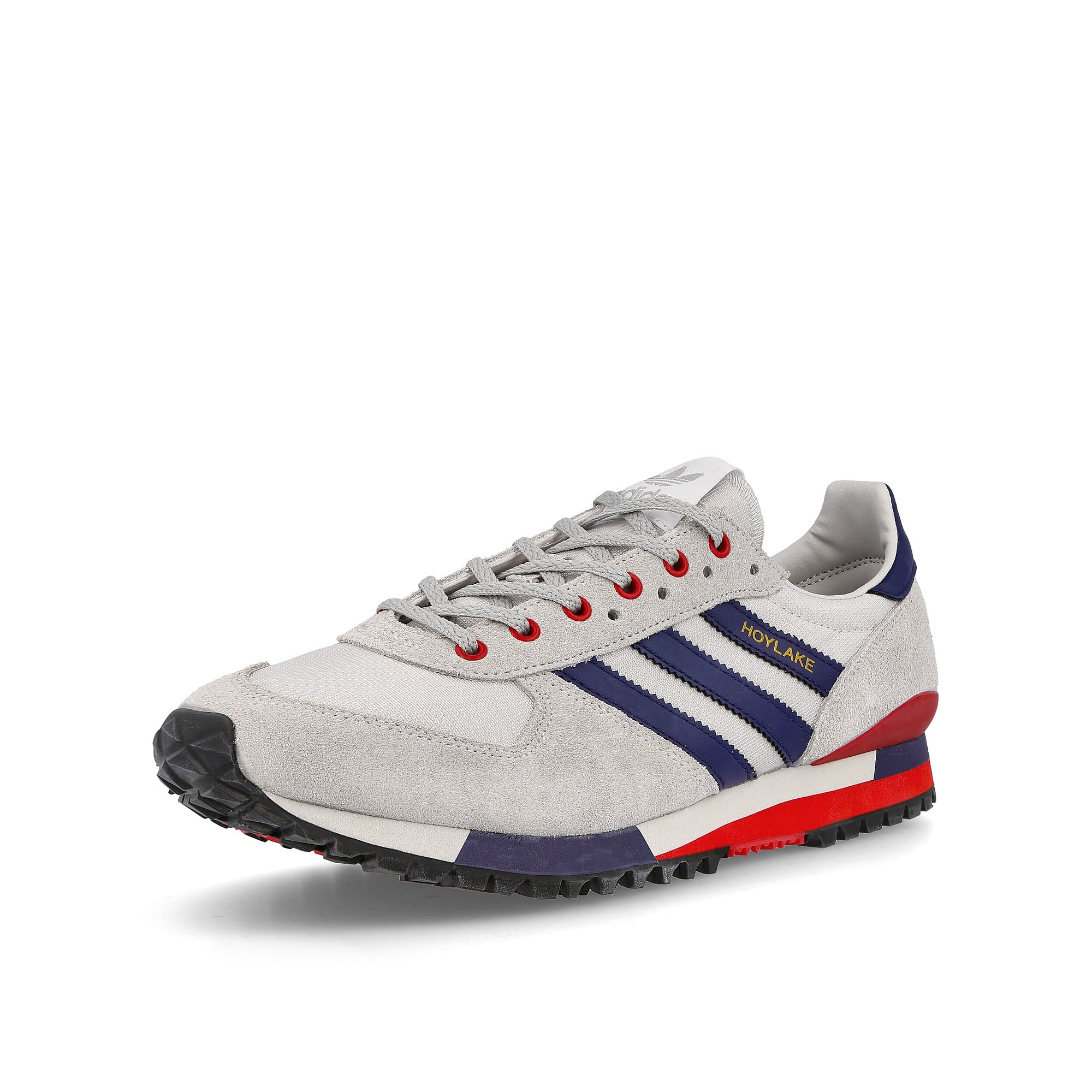 adidas spzl hoylake Grey One-Power Red-Grey Sneakers  Close Up | Overkill