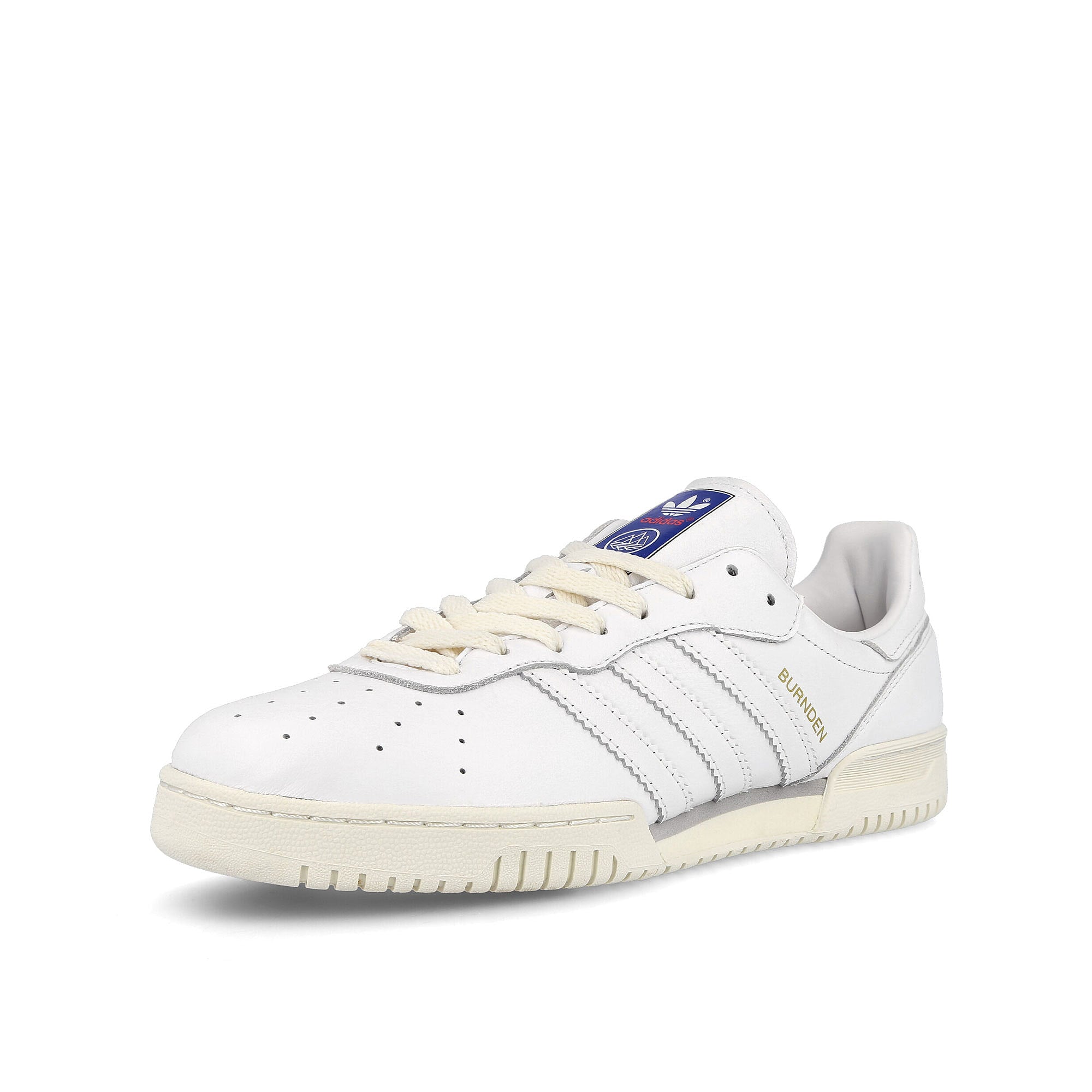 adidas spzl burnden Footwear White-Cream White-Power Blue Sneakers  Close Up | Overkill