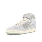 adidas forum 84 hi Grey Two-Halo Green-Off White Sneakers  Close Up | Overkill
