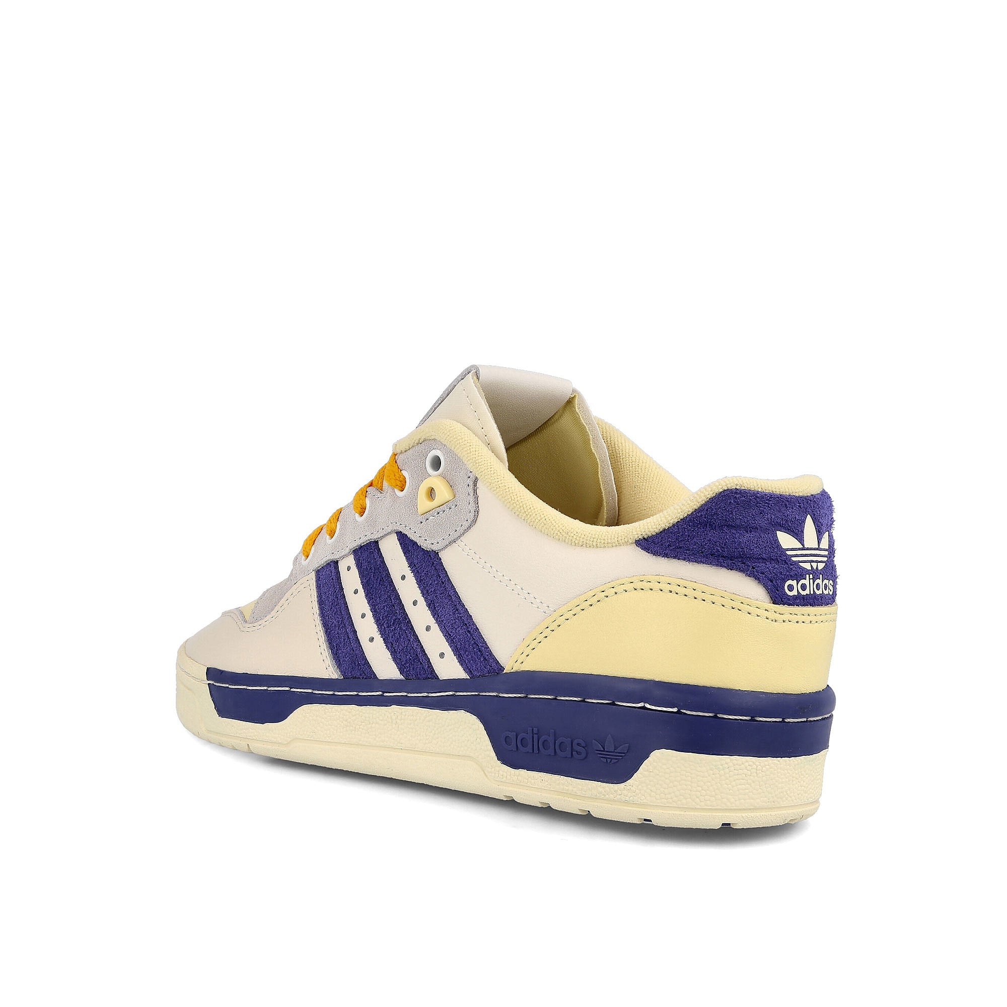 adidas rivalry low premium Chalk White / Victory Blue / Cream White  Close-up | Overkill