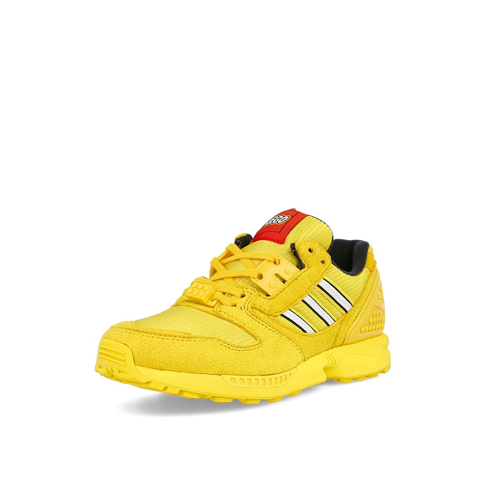 adidas LEGO x adidas ZX 8000 Junior Equipment Yellow-Footwear White-Equipment Yellow Sneakers  Close Up | Overkill