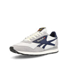 Reebok aztec ii Chalk-Pure Grey 3-Vector Navy Sneakers  Close Up | Overkill