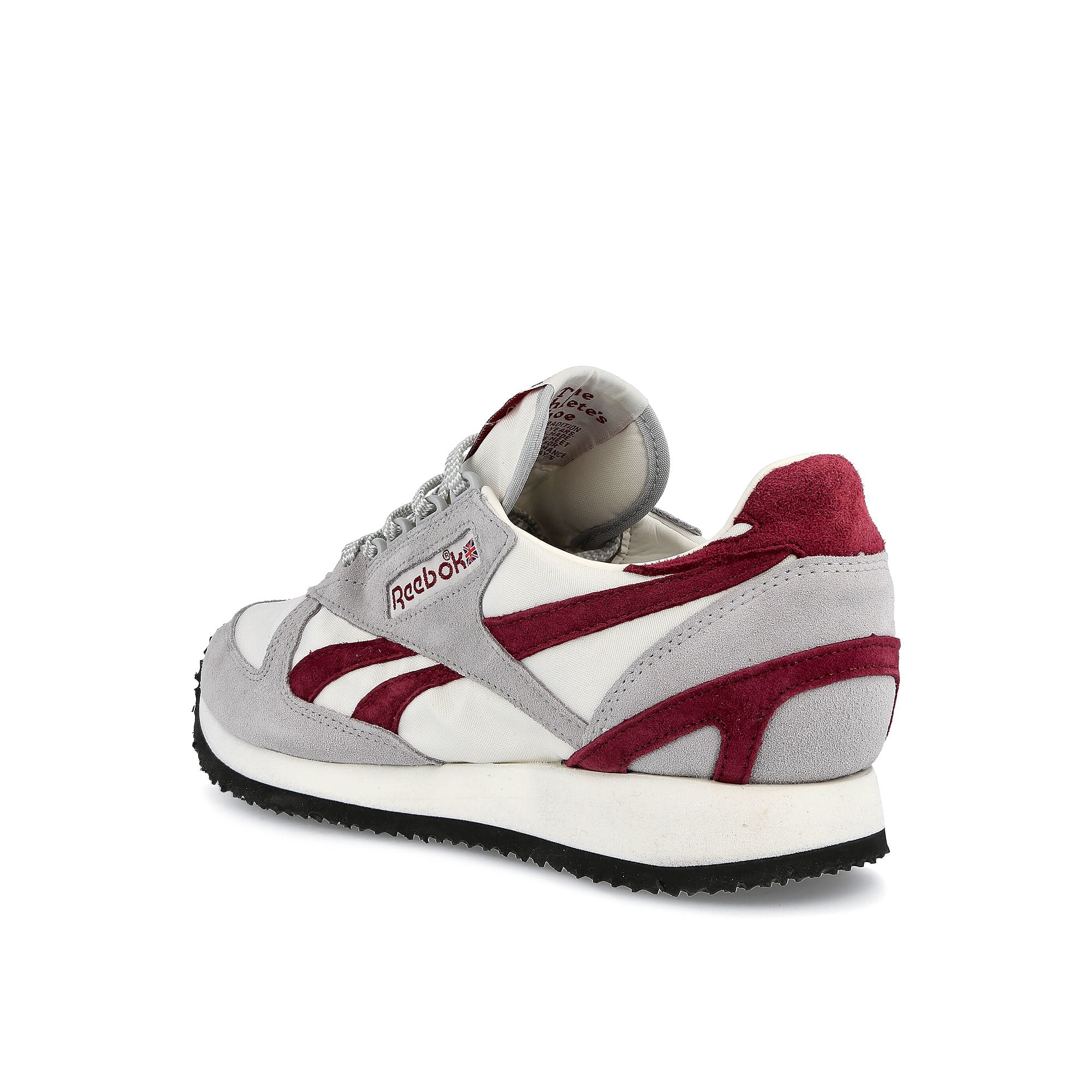 Reebok victory g Pure Grey 3-Chalk-Classic Burgundy Sneakers  Material | Overkill