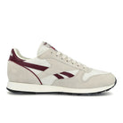 Reebok classic leather Chalk / Collegiate Burgundy / Core Black   Material | Overkill