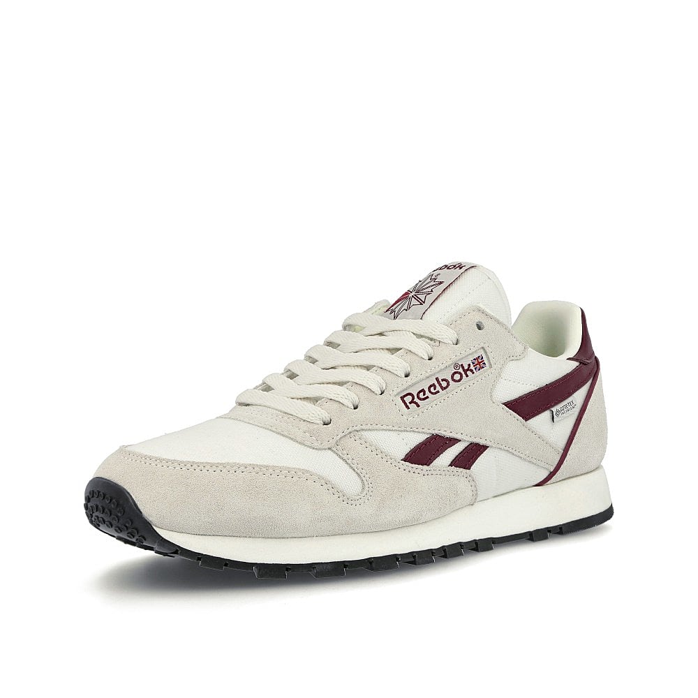 Reebok classic leather Chalk / Collegiate Burgundy / Core Black  Detailfoto | Overkill