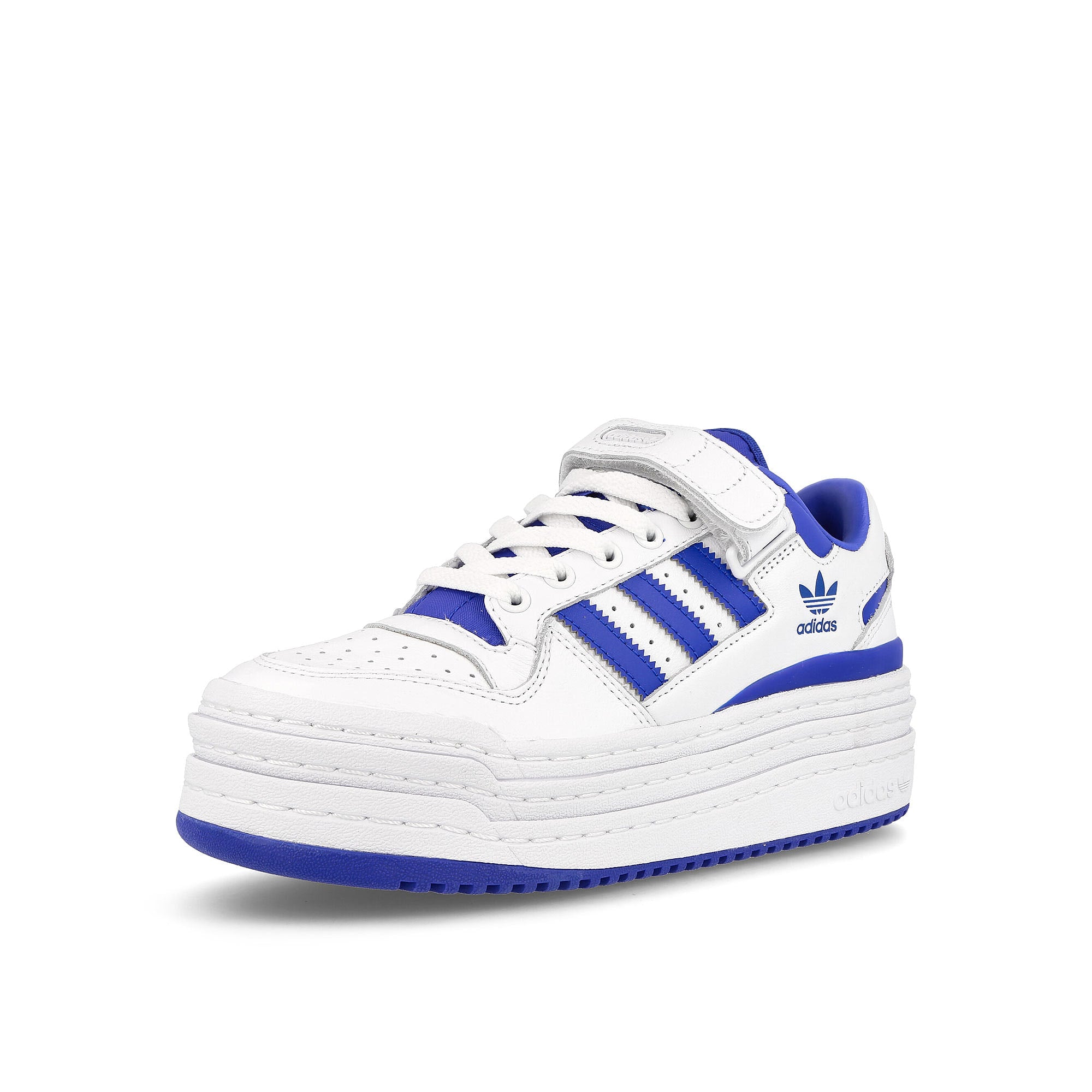 adidas wmns triple platforum low Footwear White / Footwear White / Team Royal Blue  Detailfoto | Overkill