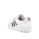 adidas continental 80 stripes junior Footwear White / Core Black / Bluebird  Close-up | Overkill