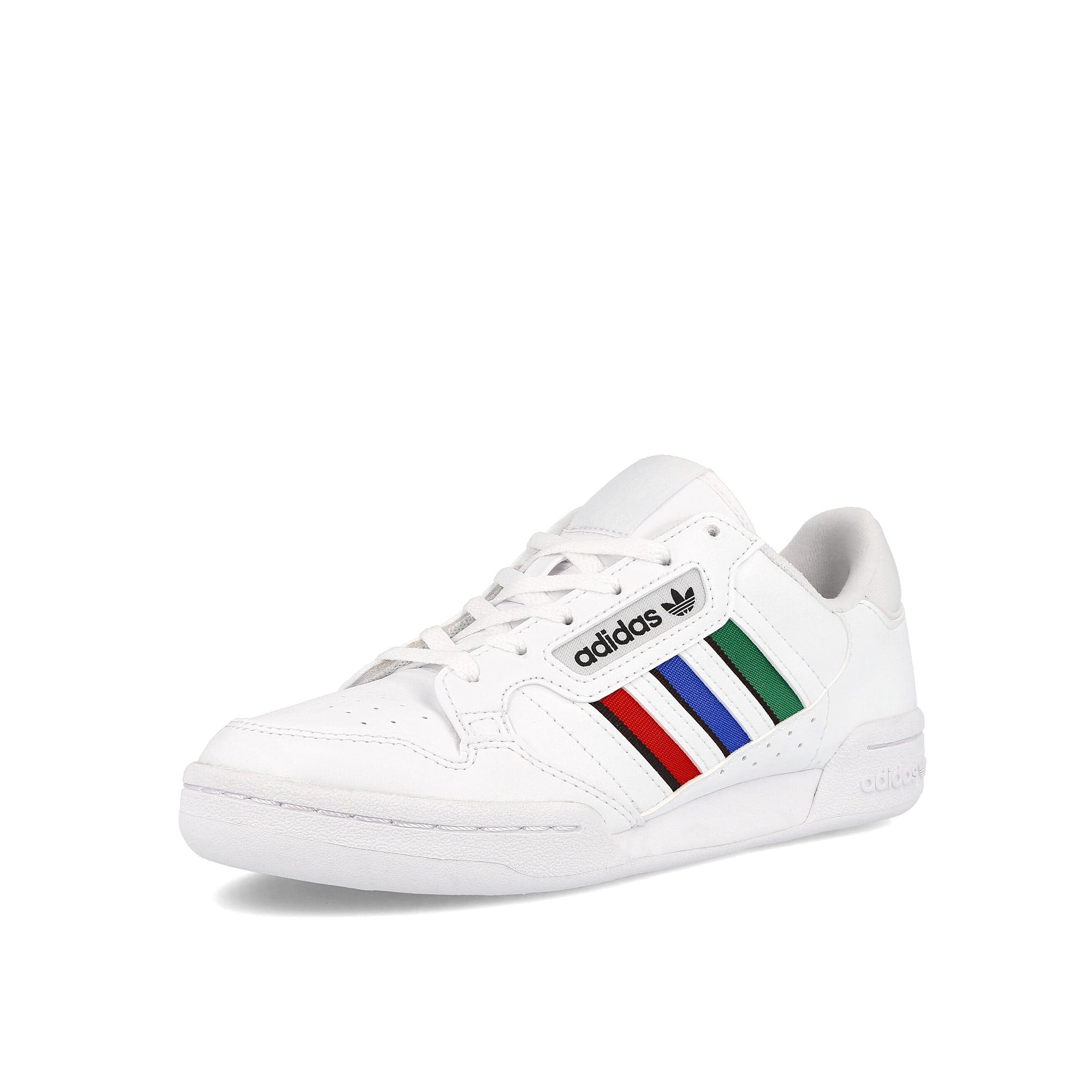 adidas continental 80 stripes junior Footwear White / Core Black / Bluebird  Detailfoto | Overkill