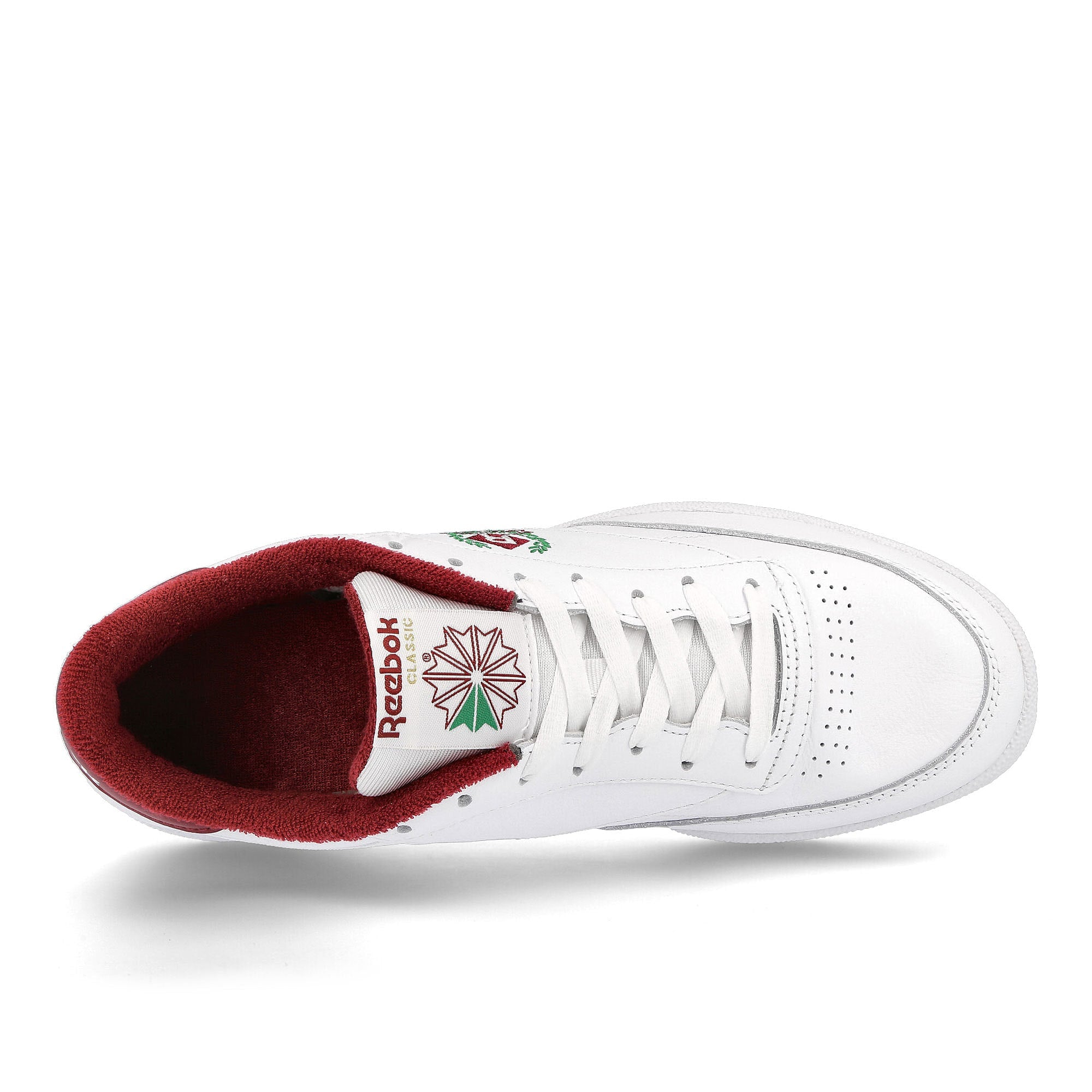 Reebok club c 85 Footwear White / Footwear White / Classic Burgundy  Detail view 1 | Overkill