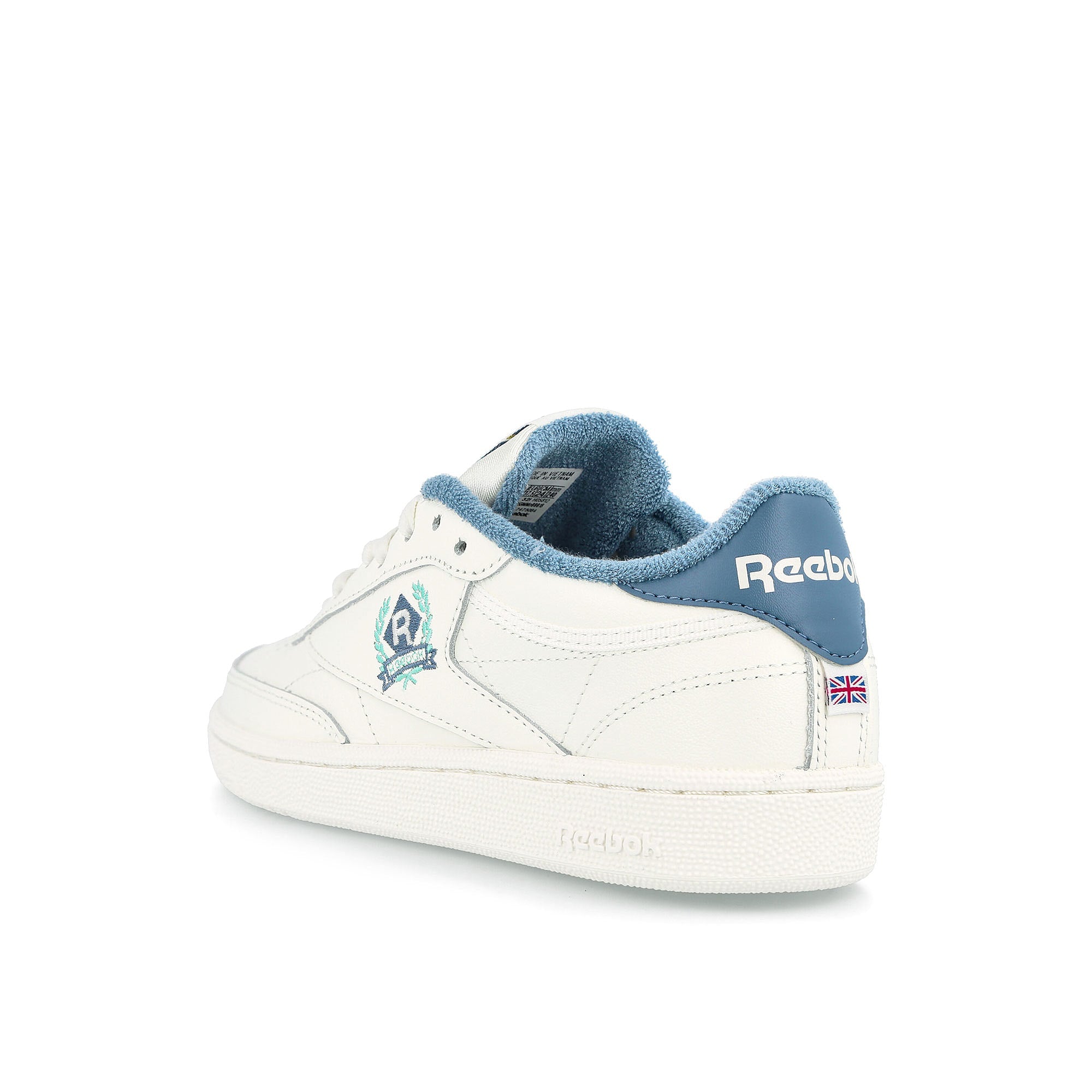 Reebok wmns club c 85 Chalk / Chalk / Blue Slate  Close-up | Overkill