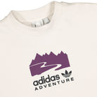 adidas Adventure Logo Crew Sweatshirt Cloud White Sweatshirts Close-up | Overkill