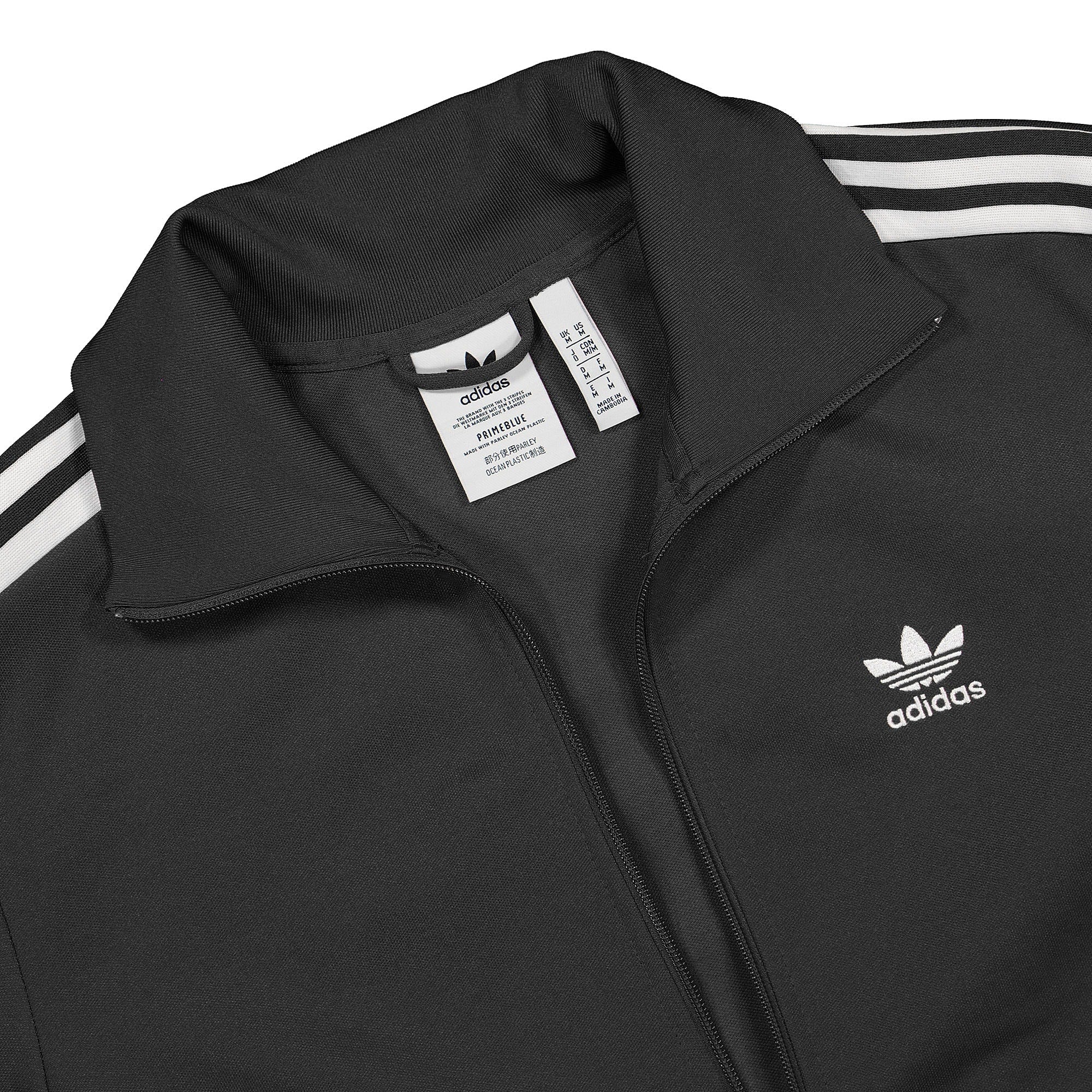 adidas Beckenbauer Track Top Black Track Jackets Close-up | Overkill