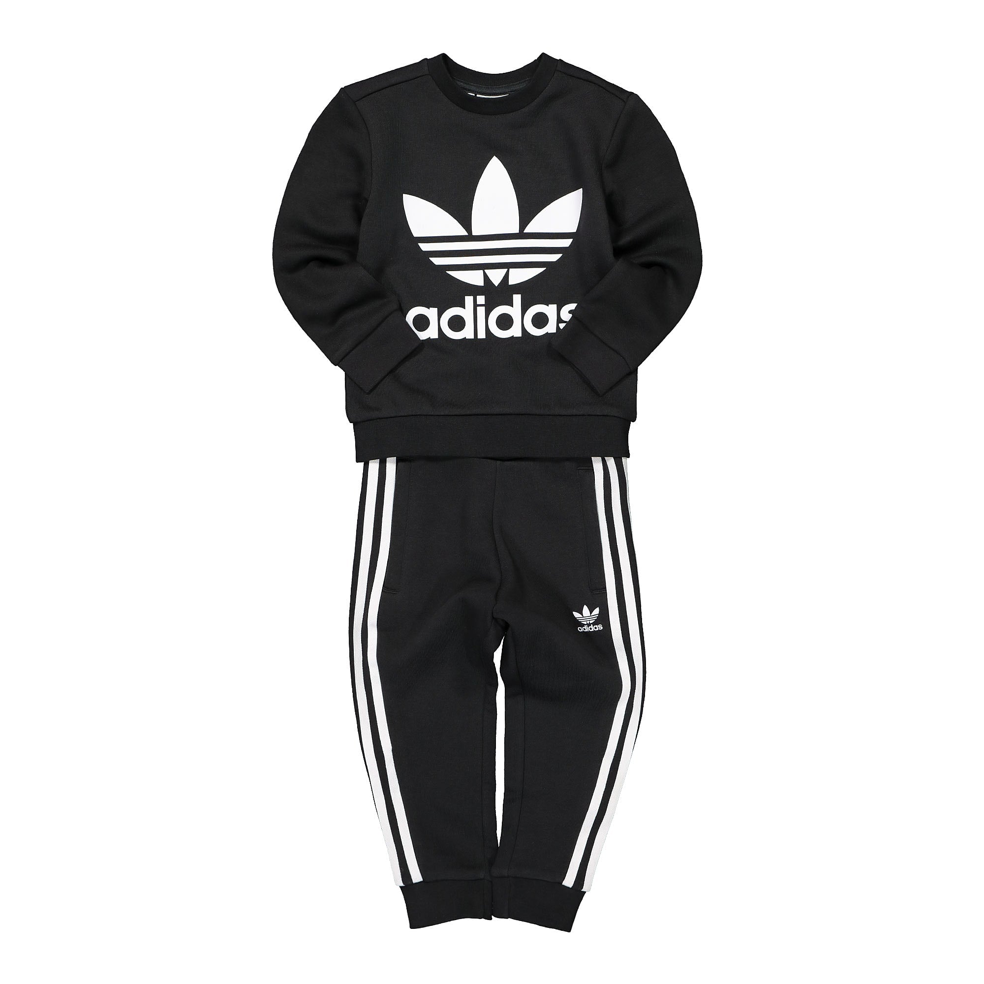 adidas Crew Set Black / White Sweatshirts H25250 | Overkill