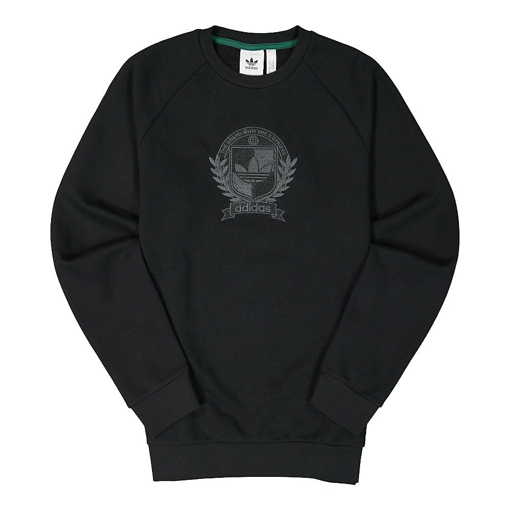 adidas C Crest Crew Black Sweatshirts H32144 | Overkill