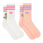 adidas Fun Graphic Socks 2PP Glow Pink / White Socks Material | Overkill