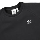 adidas Essential Crewneck Black Sweatshirts Close-up | Overkill