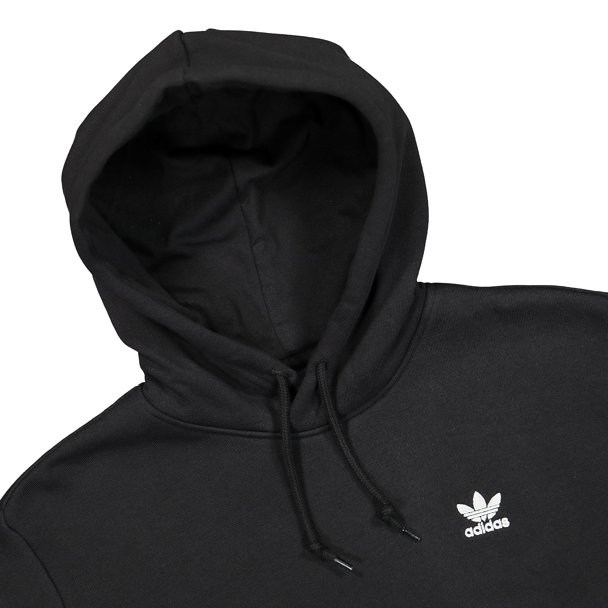 adidas Essential Hoody Black Hoodies Close-up | Overkill