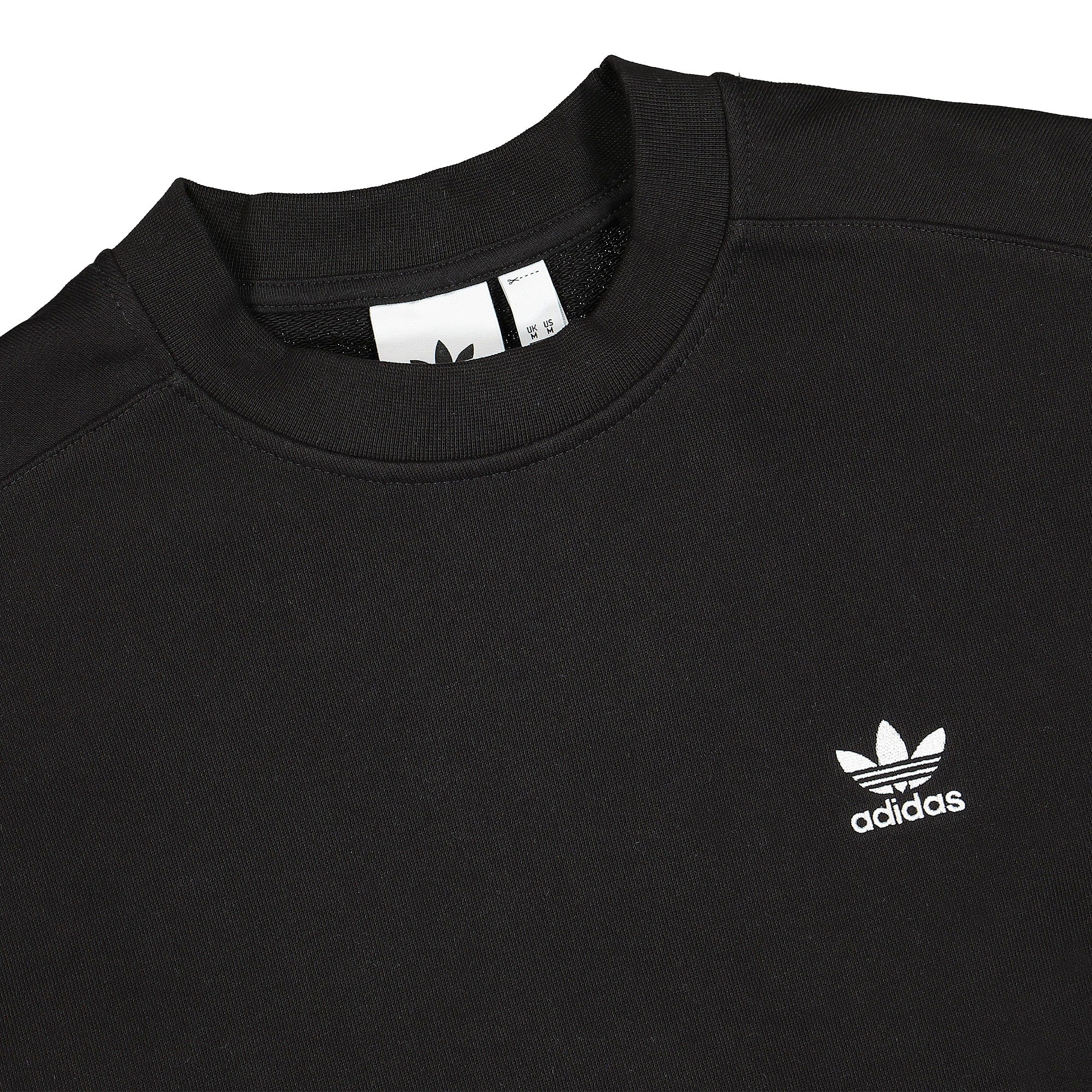 adidas Lock Up Crew Black Sweatshirts Close-up | Overkill