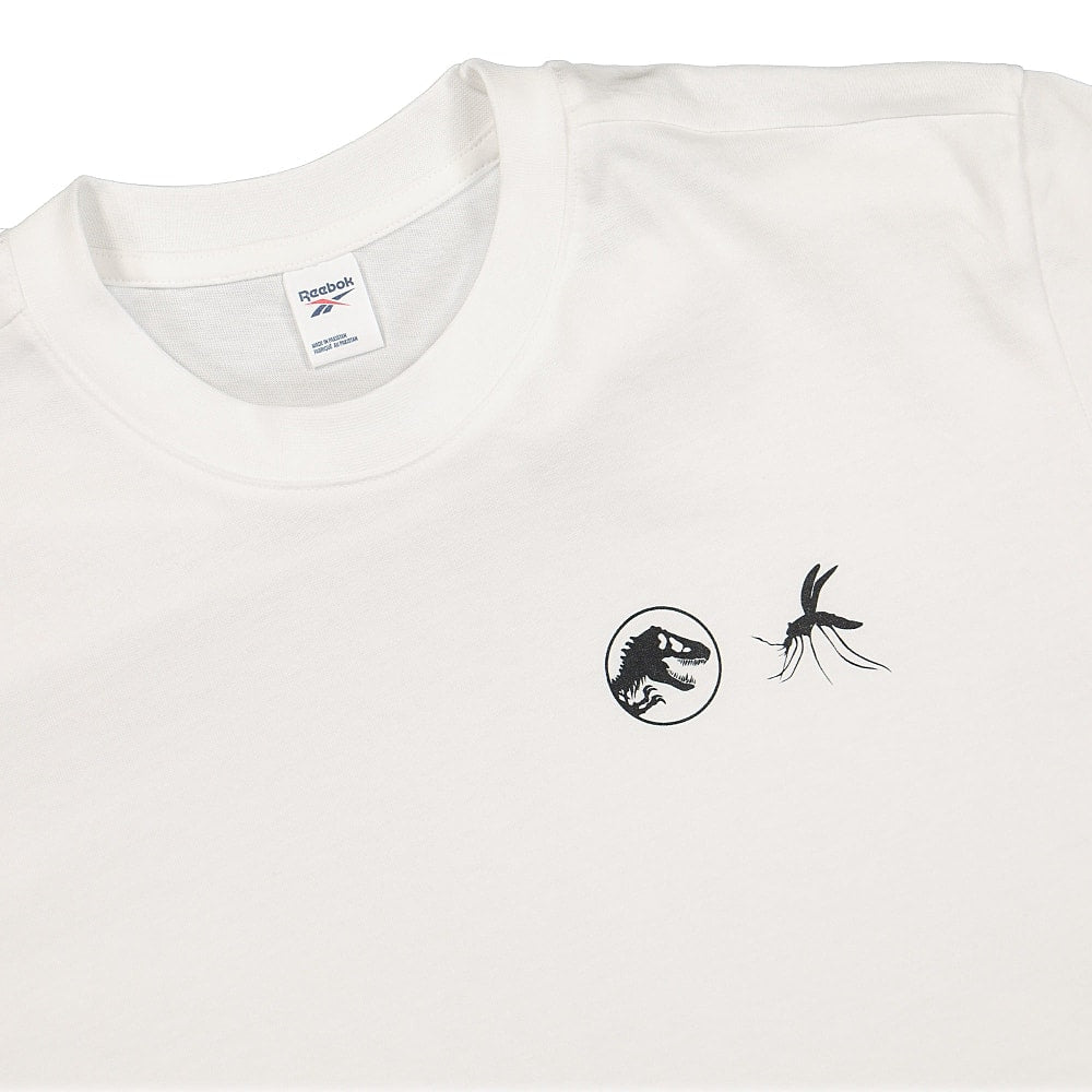 Reebok Jurassic Park x Reebok Amber SS Tee White T-Shirts Close-up | Overkill