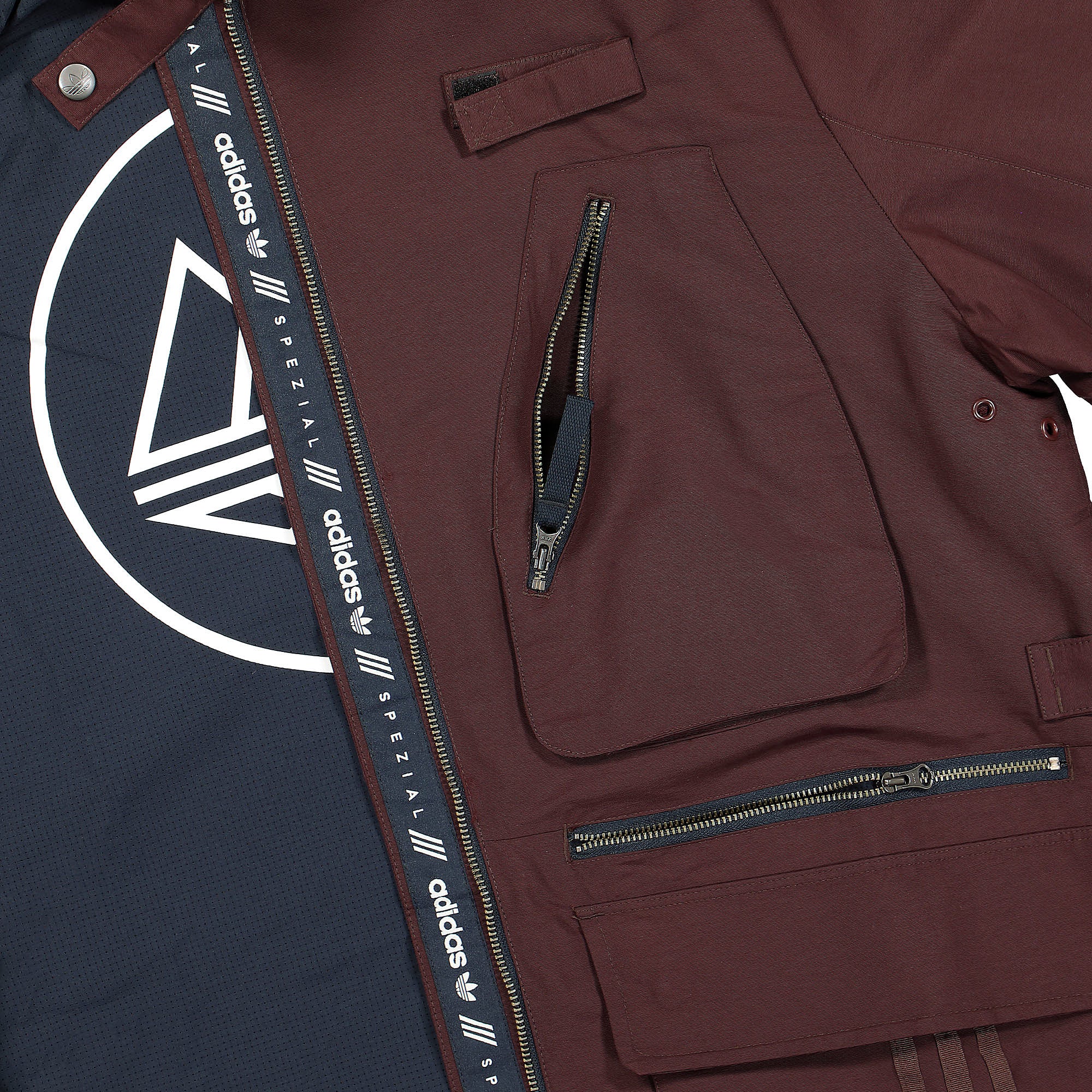 adidas SPZL Trongate Jacket Red Jackets Detail view 1 | Overkill