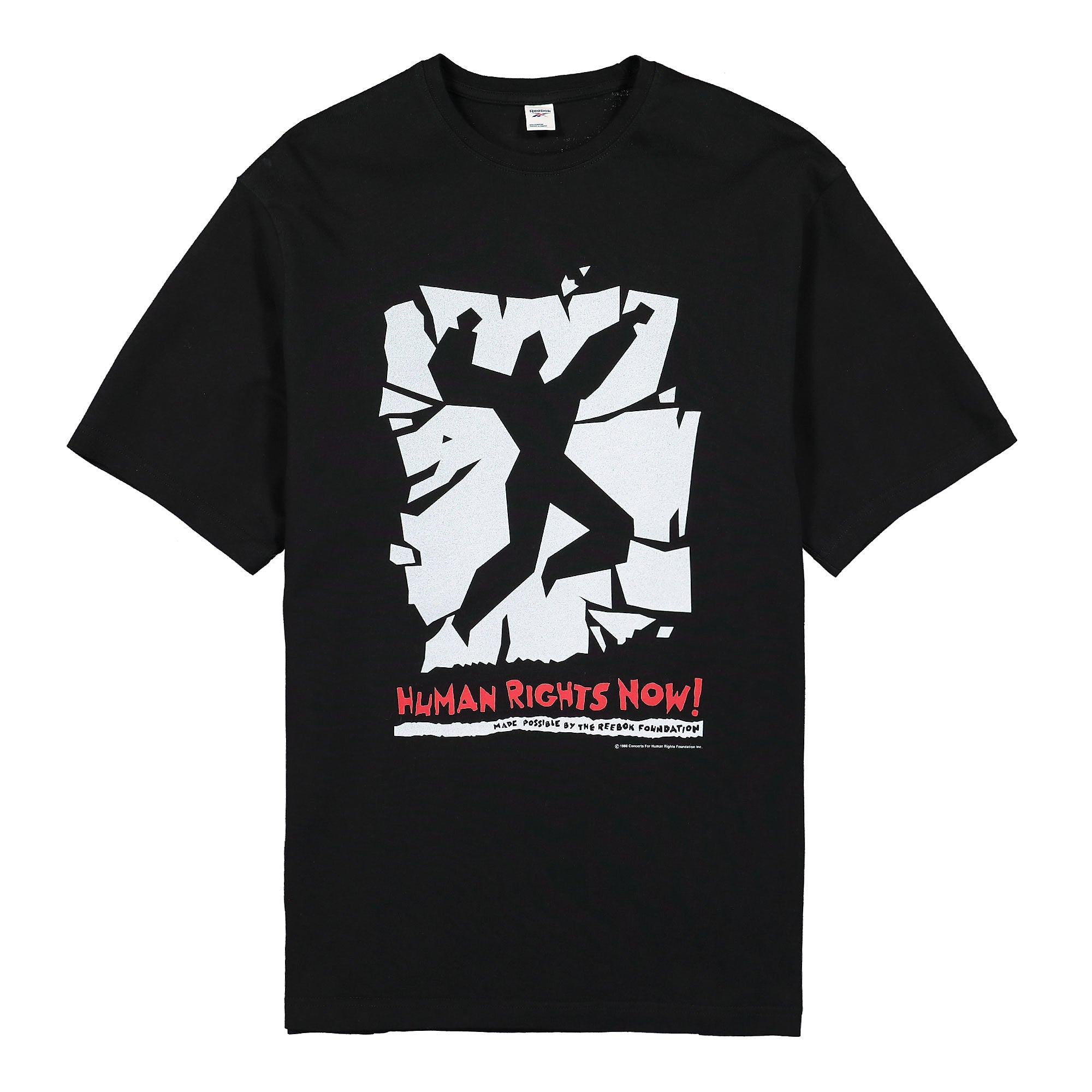 Reebok Human Rights Now Tee Black T-Shirts H65687 | Overkill