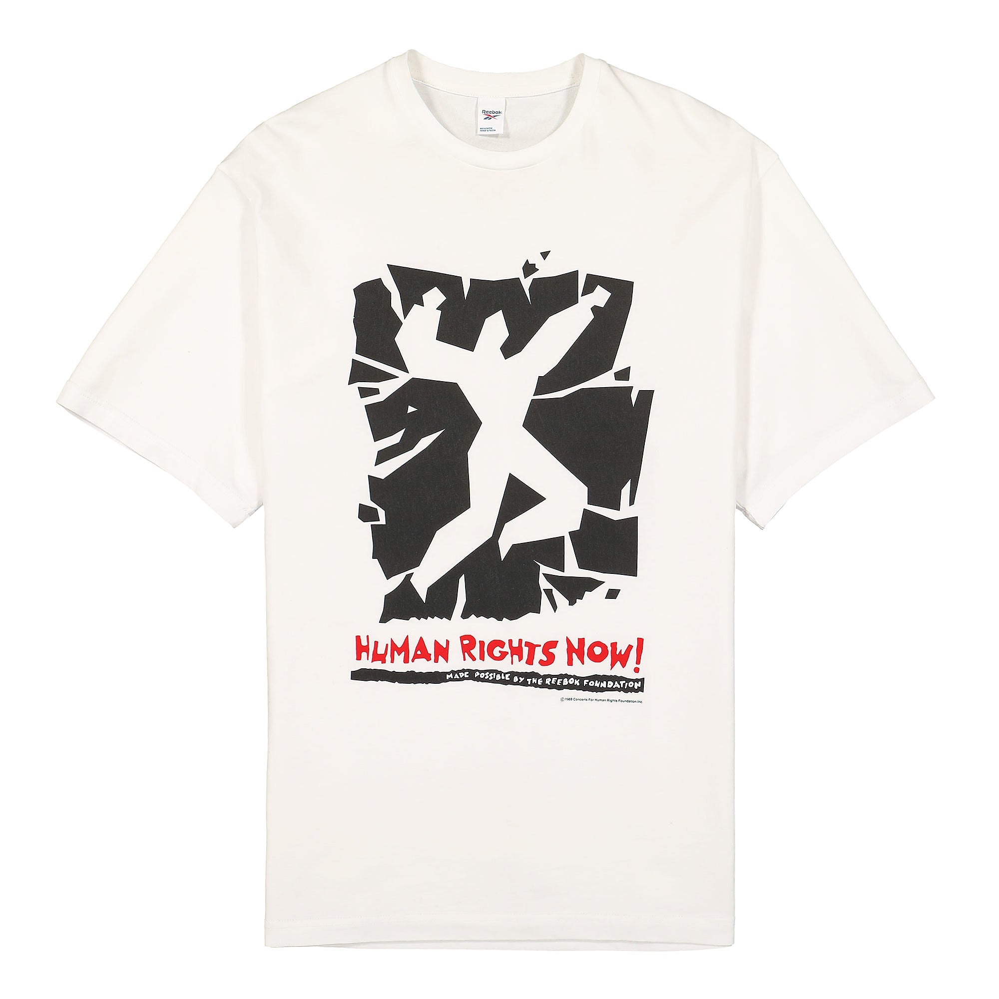Reebok Human Rights Now Tee White T-Shirts H65689 | Overkill