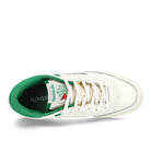 Reebok club c mid ii vintage Chalk / Glen Green / Classic White Mid Top Sneakers  Detailfoto | Overkill