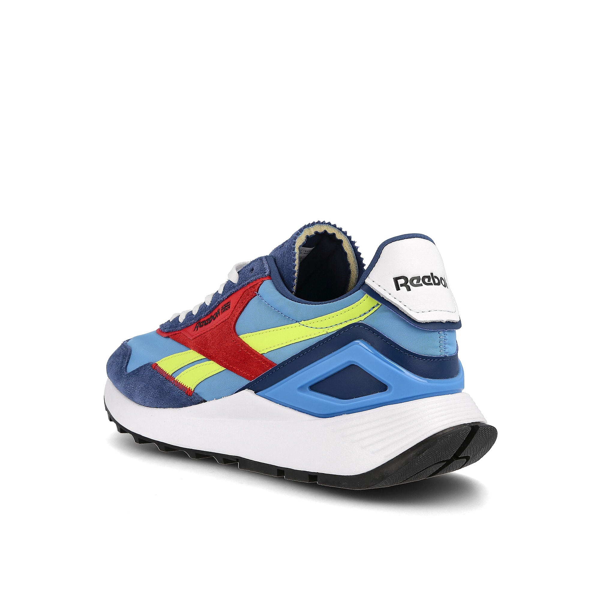 Reebok classic legacy az Essential Blue-Acid Yellow-Batik Blue Low Top Sneakers  Material | Overkill