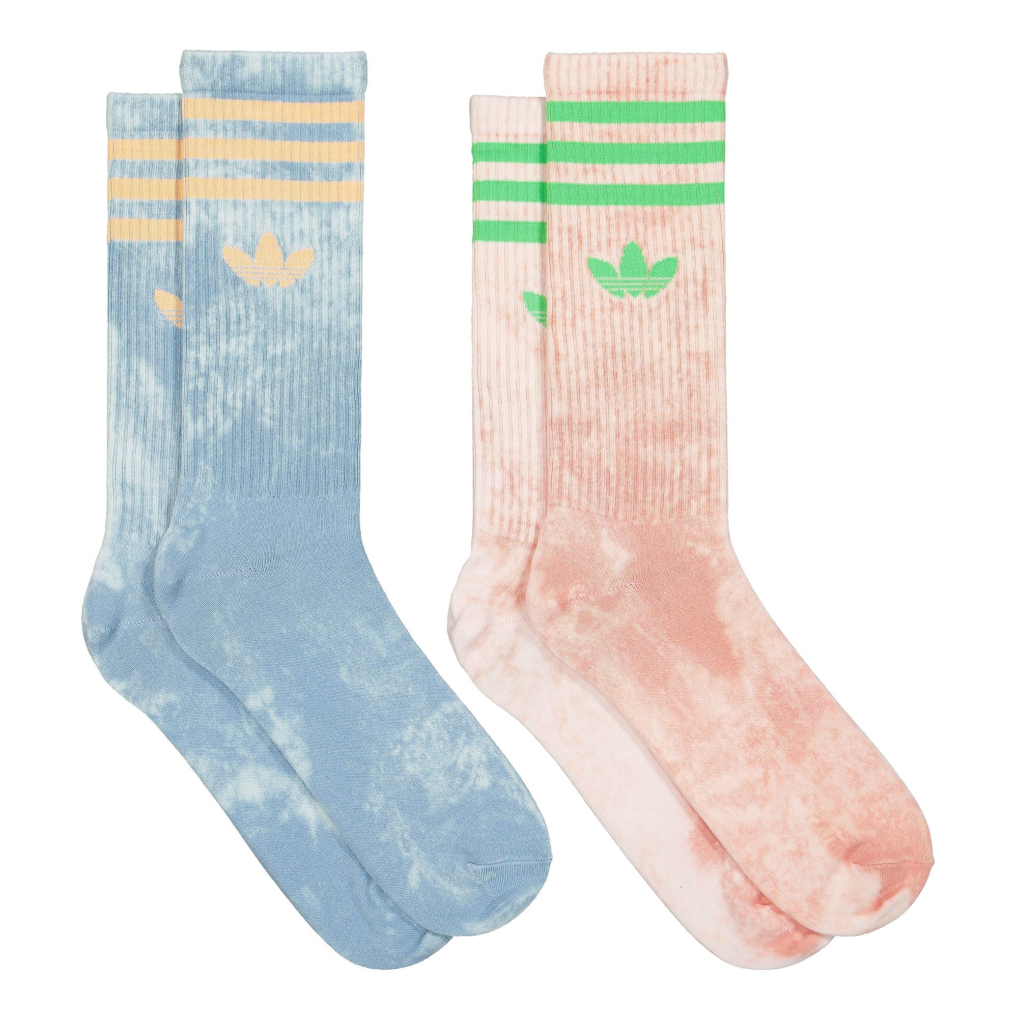 adidas Tie Dye Socks 2PP Ambient Sky / Ambient Blush Socks Material | Overkill