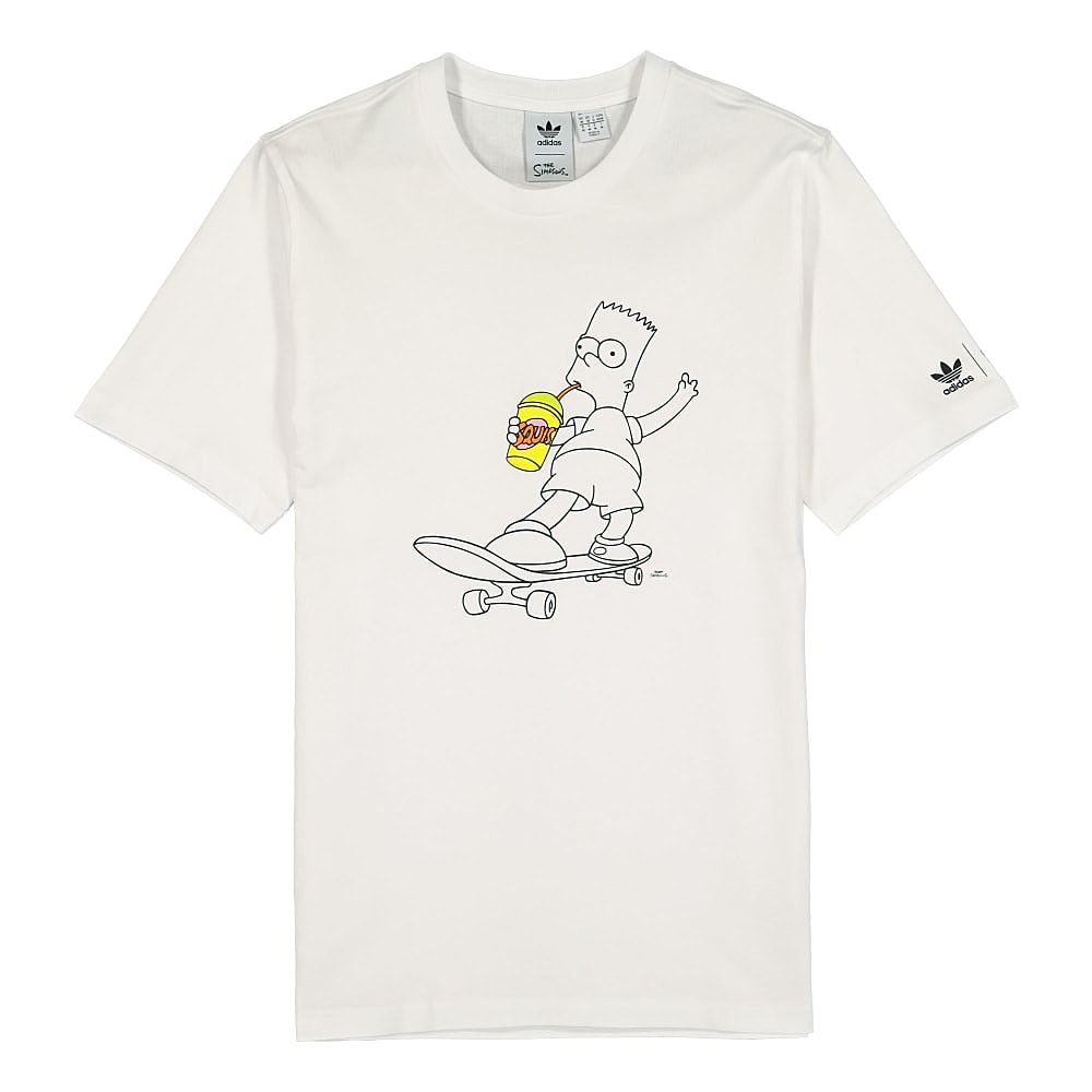adidas The Simpsons x adidas SQSH Tee White T-Shirts HA5811 | Overkill