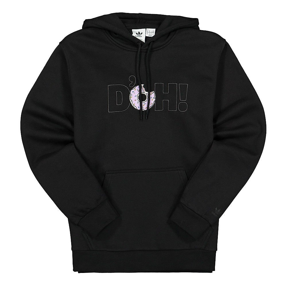 adidas The Simpsons x adidas Doh Hoodie Black Hoodies HA5817 | Overkill