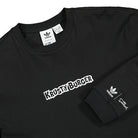 adidas The Simpsons x adidas Krusty Burger LS Tee Black Longsleeves Close-up | Overkill